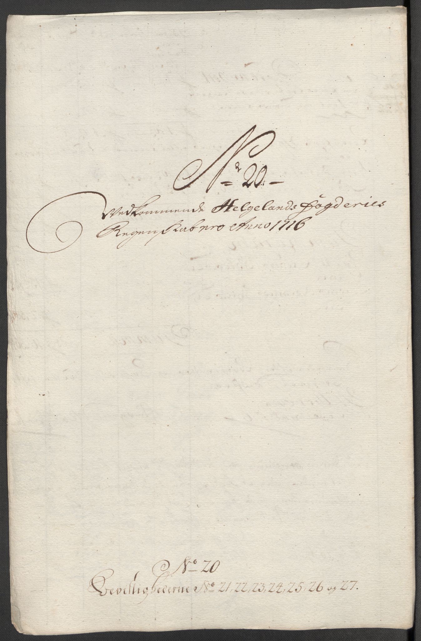 Rentekammeret inntil 1814, Reviderte regnskaper, Fogderegnskap, AV/RA-EA-4092/R65/L4514: Fogderegnskap Helgeland, 1716, p. 217