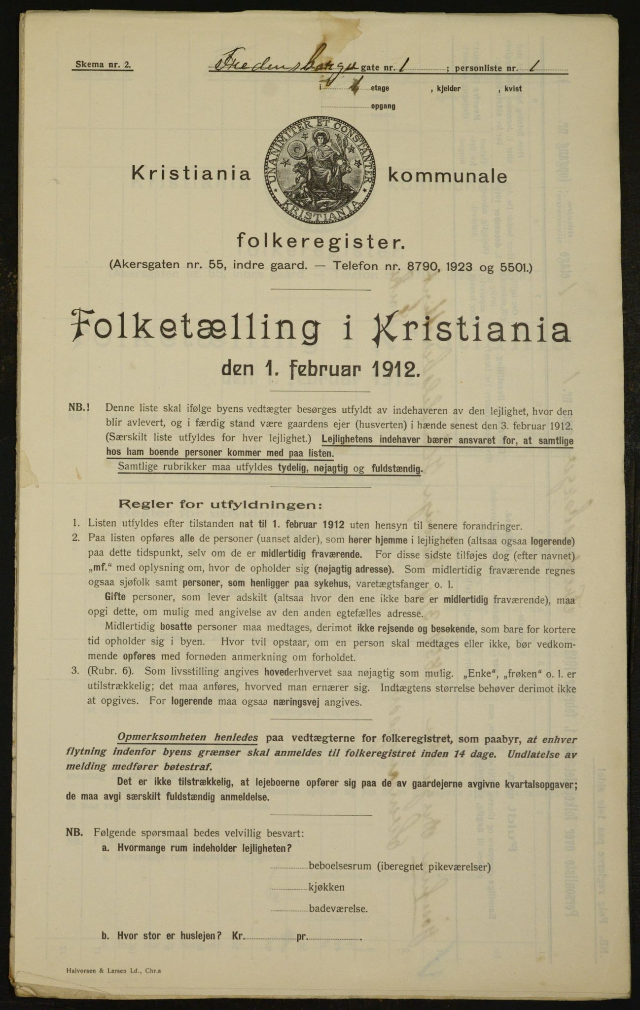 OBA, Municipal Census 1912 for Kristiania, 1912, p. 25526