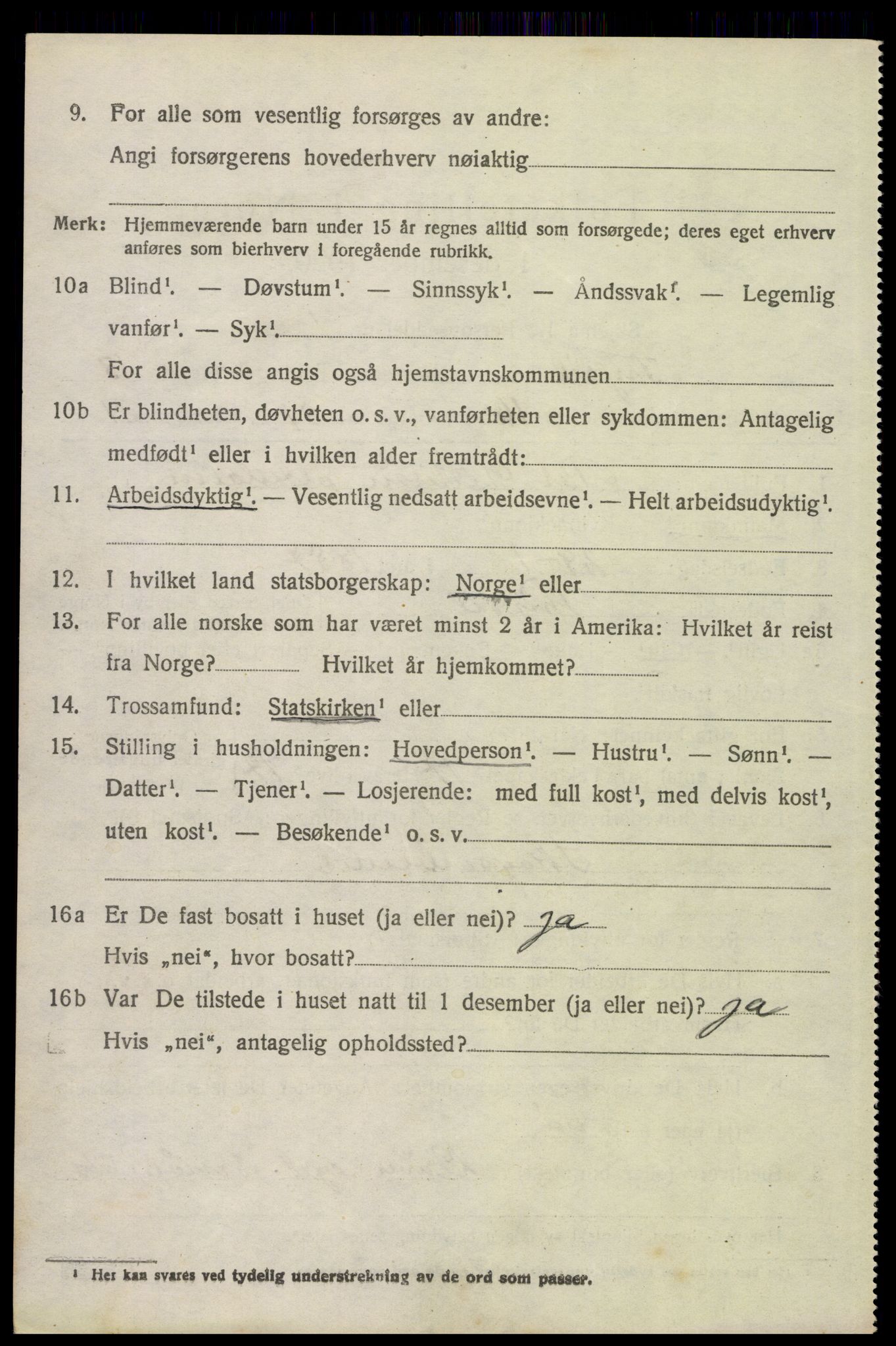 SAH, 1920 census for Trysil, 1920, p. 7842