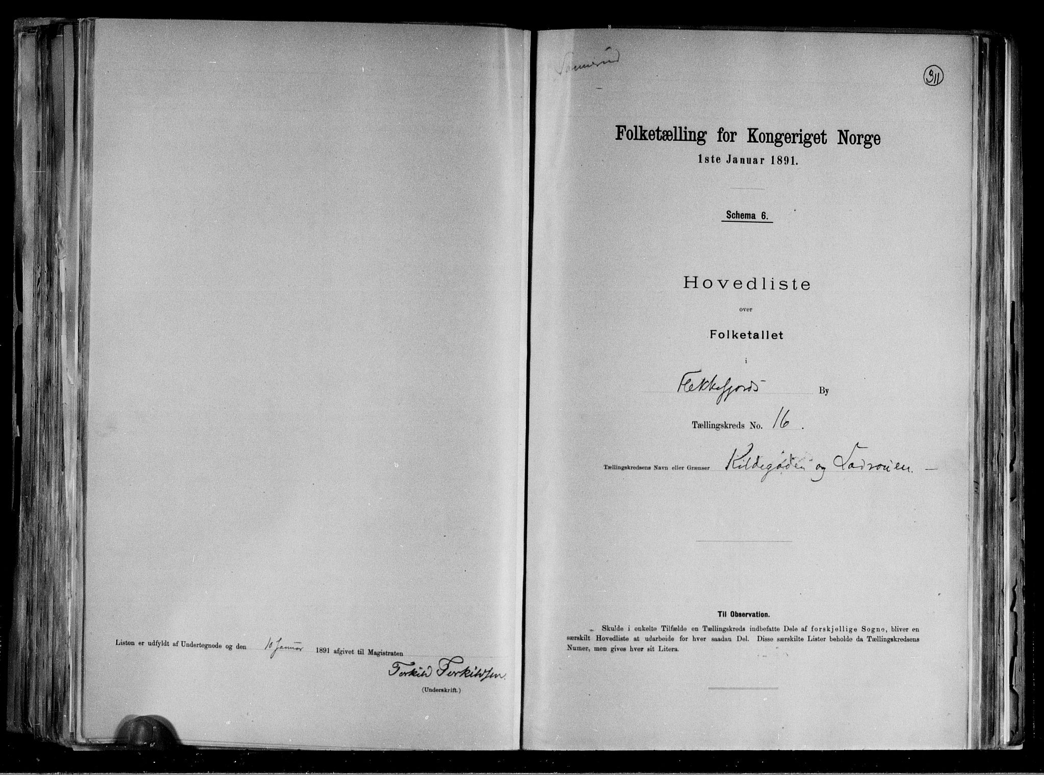 RA, 1891 census for 1004 Flekkefjord, 1891, p. 31