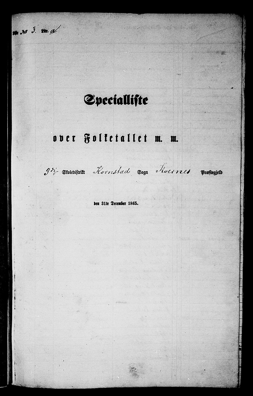 RA, 1865 census for Kvernes, 1865, p. 45