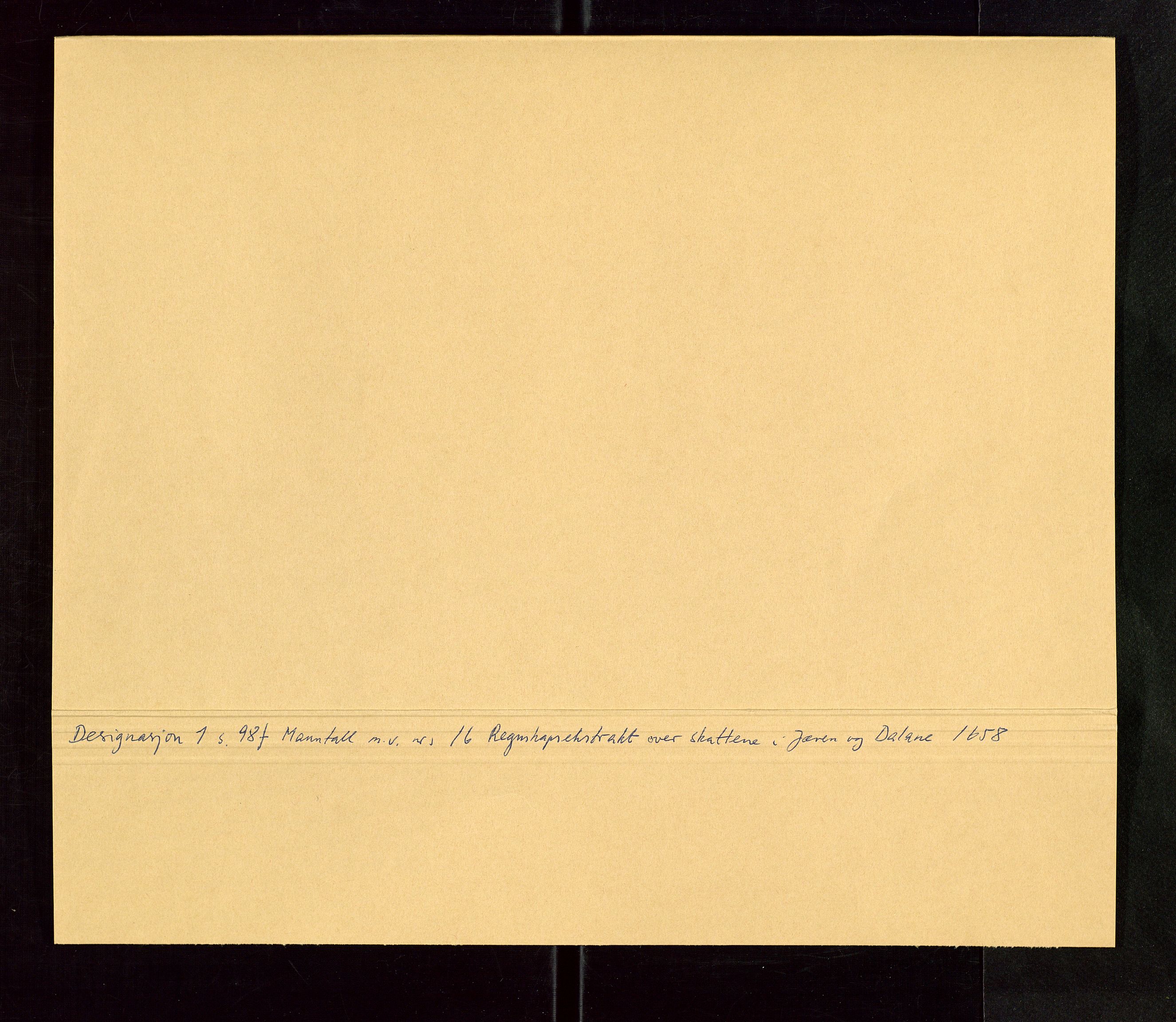 Stavanger len, AV/SAST-A-101870/Ob/L0027: Diverse, 1657-1660, p. 258