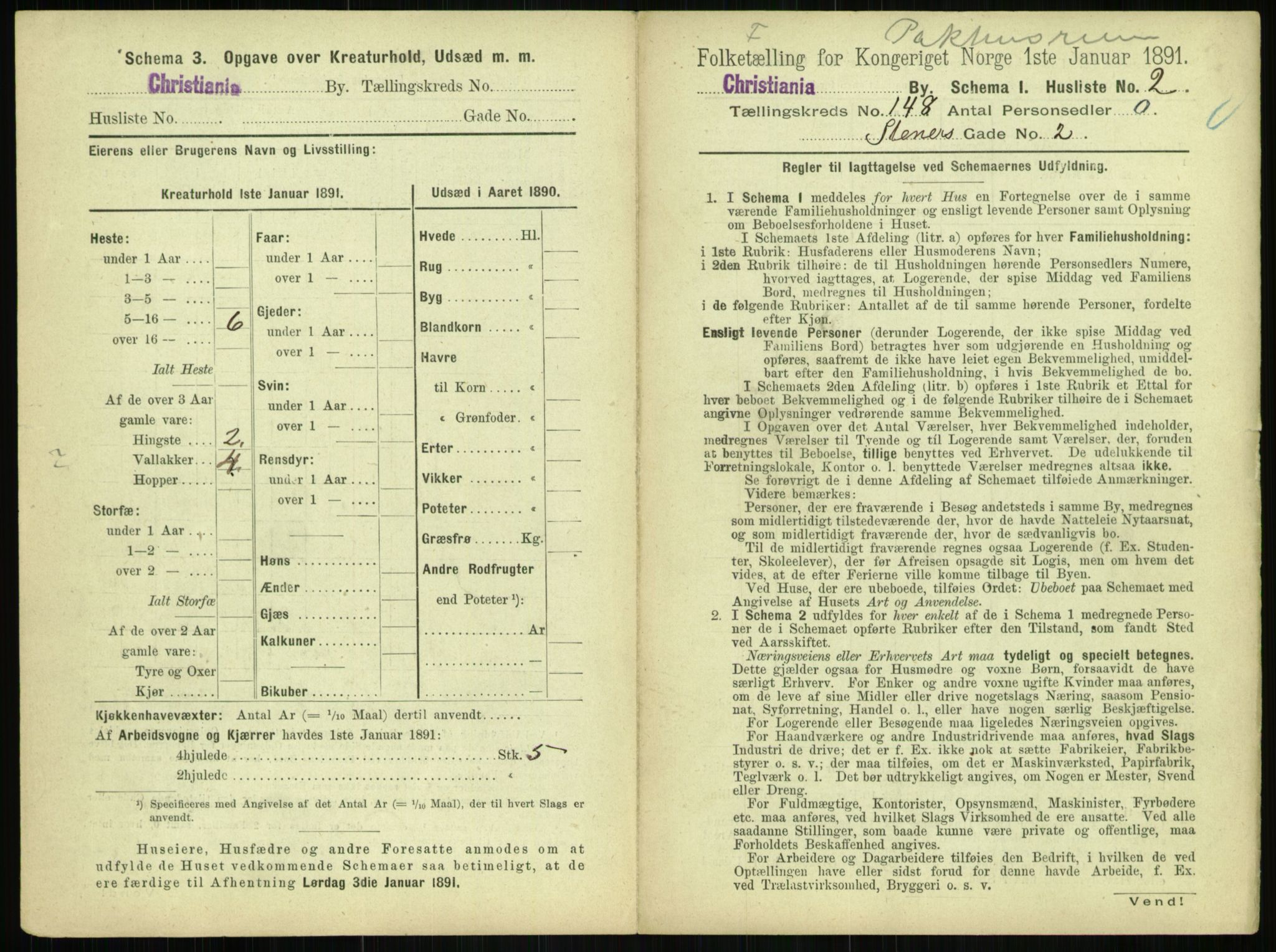 RA, 1891 census for 0301 Kristiania, 1891, p. 82278