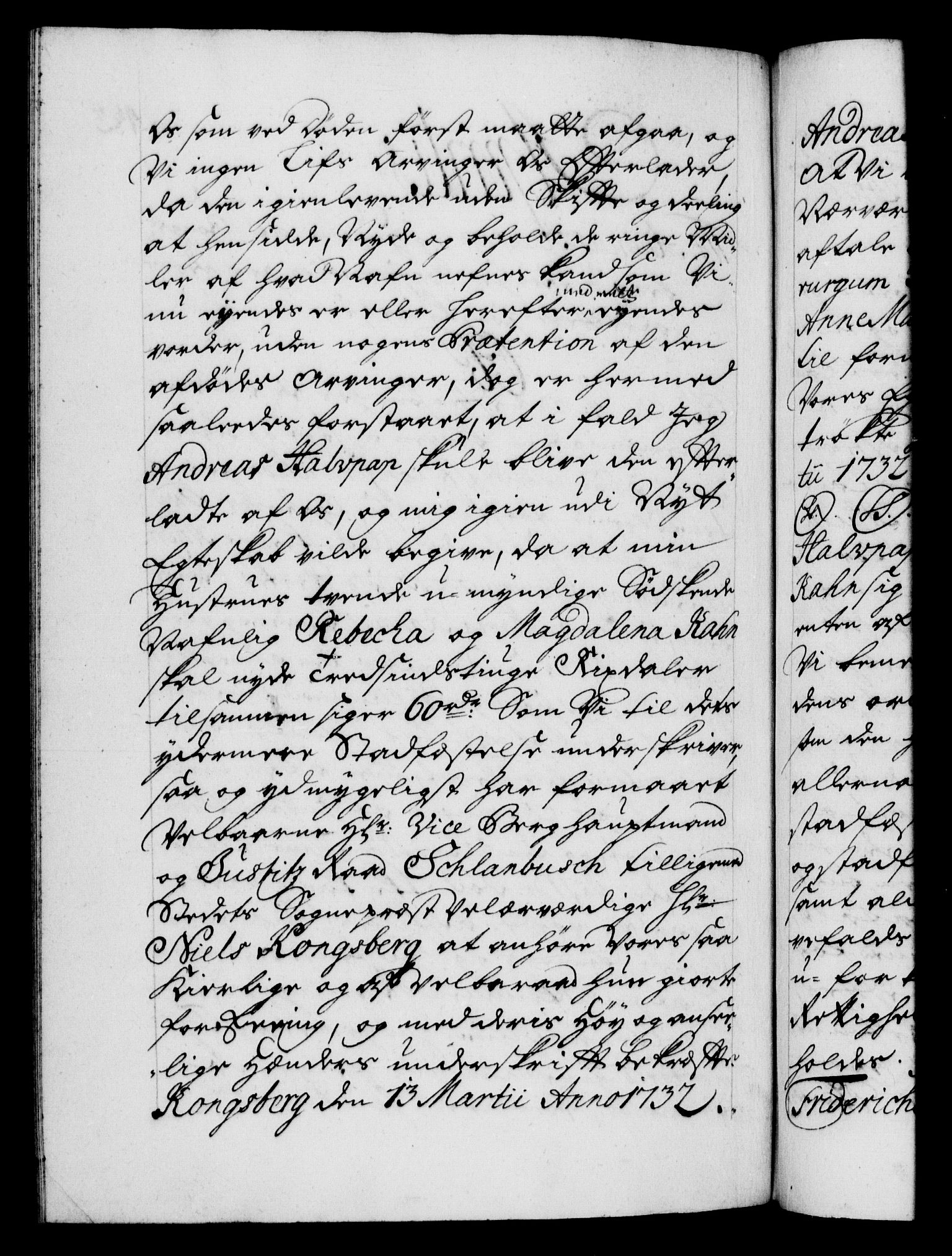 Danske Kanselli 1572-1799, AV/RA-EA-3023/F/Fc/Fca/Fcaa/L0027: Norske registre, 1730-1732, p. 483b