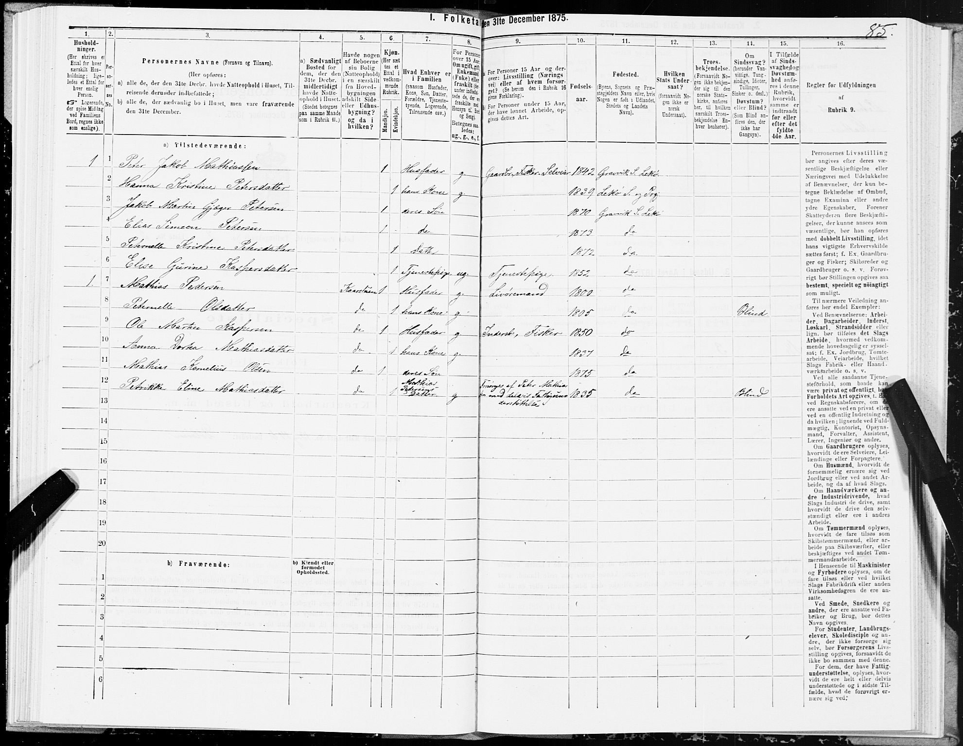 SAT, 1875 census for 1755P Leka, 1875, p. 1085