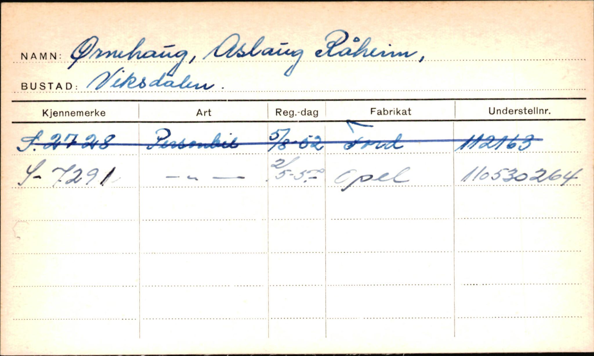 Statens vegvesen, Sogn og Fjordane vegkontor, AV/SAB-A-5301/4/F/L0002: Eigarregister Fjordane til 1.6.1961, 1930-1961, p. 681