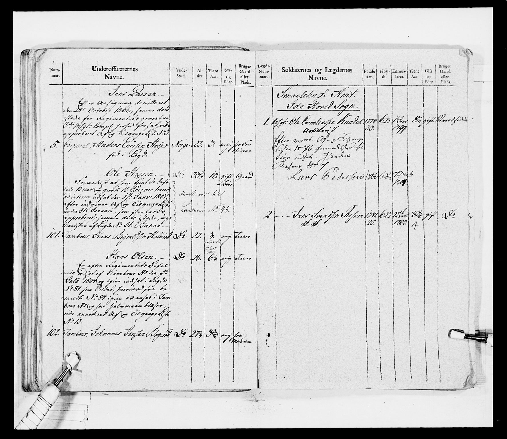 Generalitets- og kommissariatskollegiet, Det kongelige norske kommissariatskollegium, AV/RA-EA-5420/E/Eh/L0030a: Sønnafjelske gevorbne infanteriregiment, 1807, p. 255