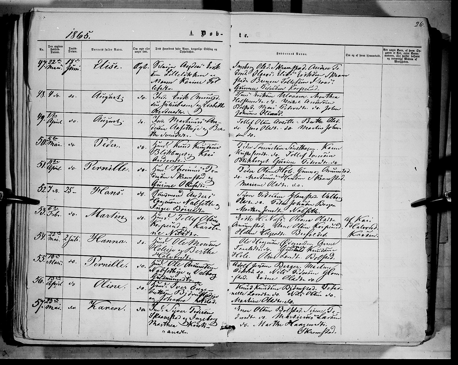 Åmot prestekontor, Hedmark, AV/SAH-PREST-056/H/Ha/Haa/L0008: Parish register (official) no. 8, 1862-1875, p. 26