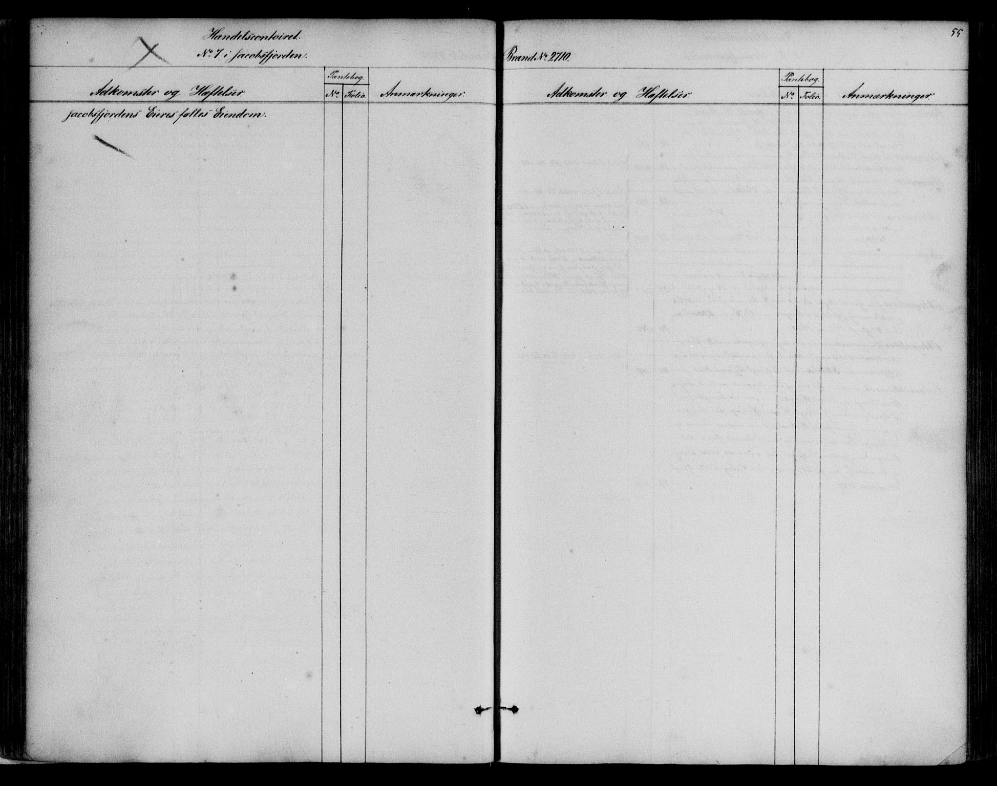 Byfogd og Byskriver i Bergen, SAB/A-3401/03/03AdC/L0021: Mortgage register no. A.d.C.21, 1801-1851, p. 55
