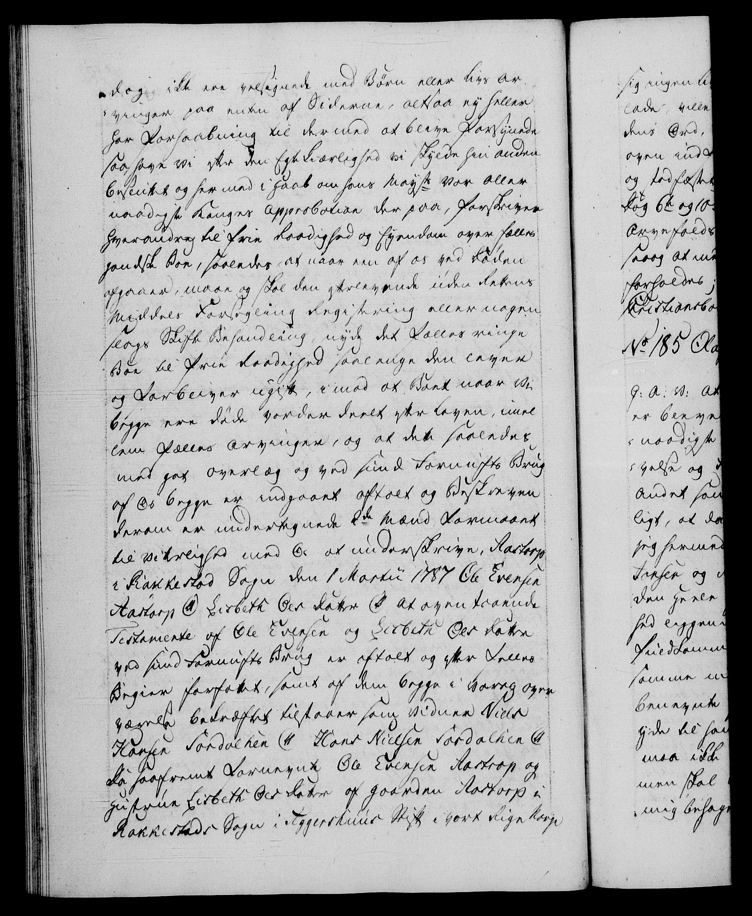 Danske Kanselli 1572-1799, AV/RA-EA-3023/F/Fc/Fca/Fcaa/L0051: Norske registre, 1786-1787, p. 478b