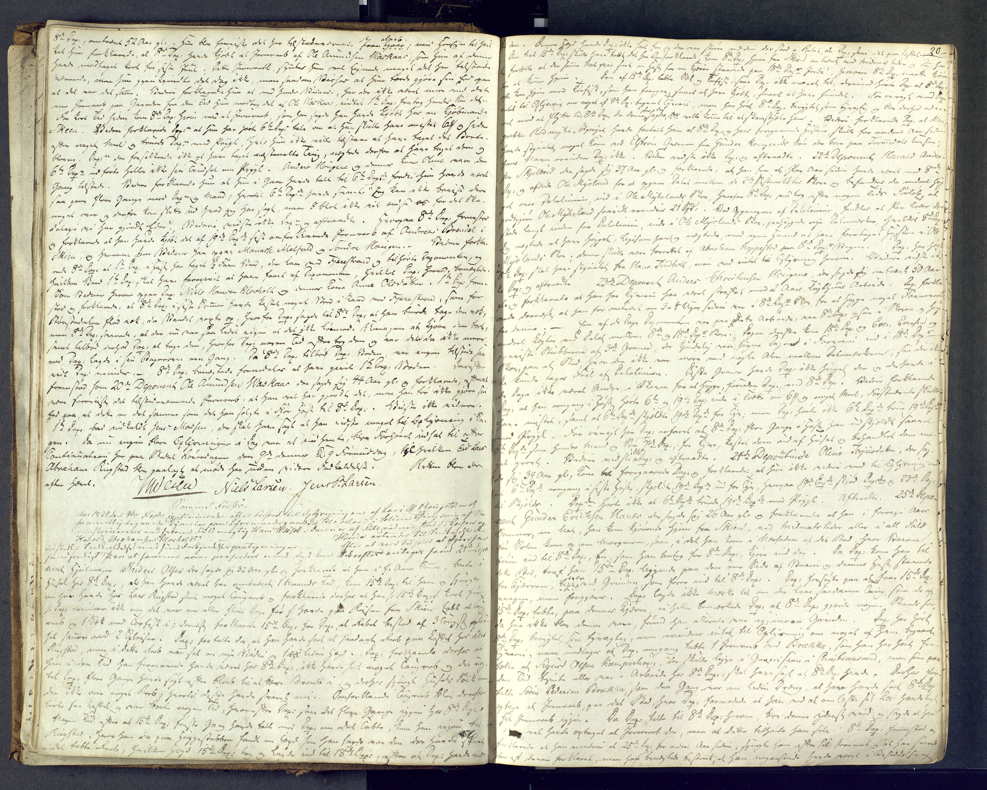 Nedre Telemark sorenskriveri, AV/SAKO-A-135/F/Fc/Fca/L0007: Ekstrarettsprotokoll, 1839-1846, p. 20