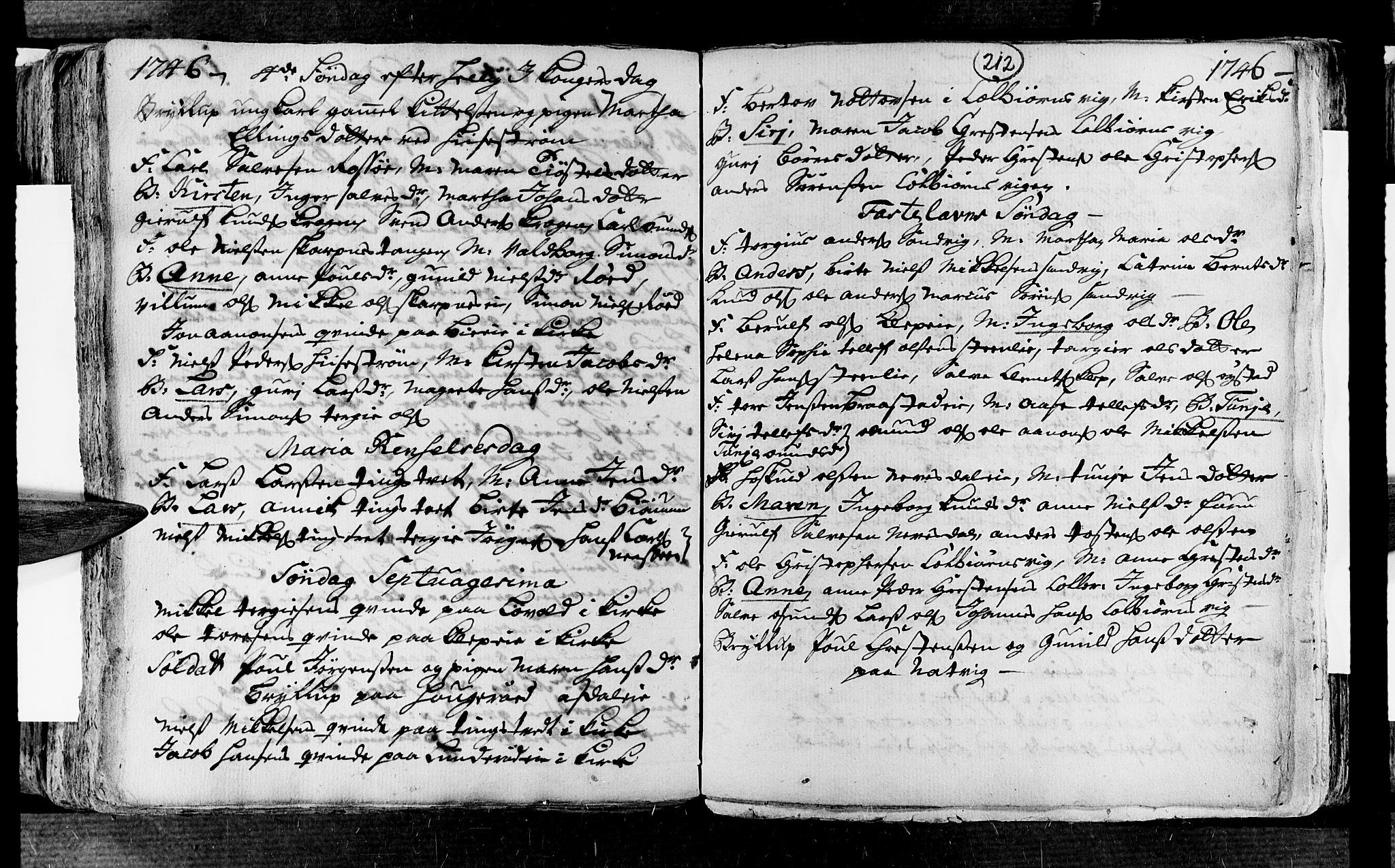 Øyestad sokneprestkontor, AV/SAK-1111-0049/F/Fa/L0004: Parish register (official) no. A 4, 1730-1750, p. 212