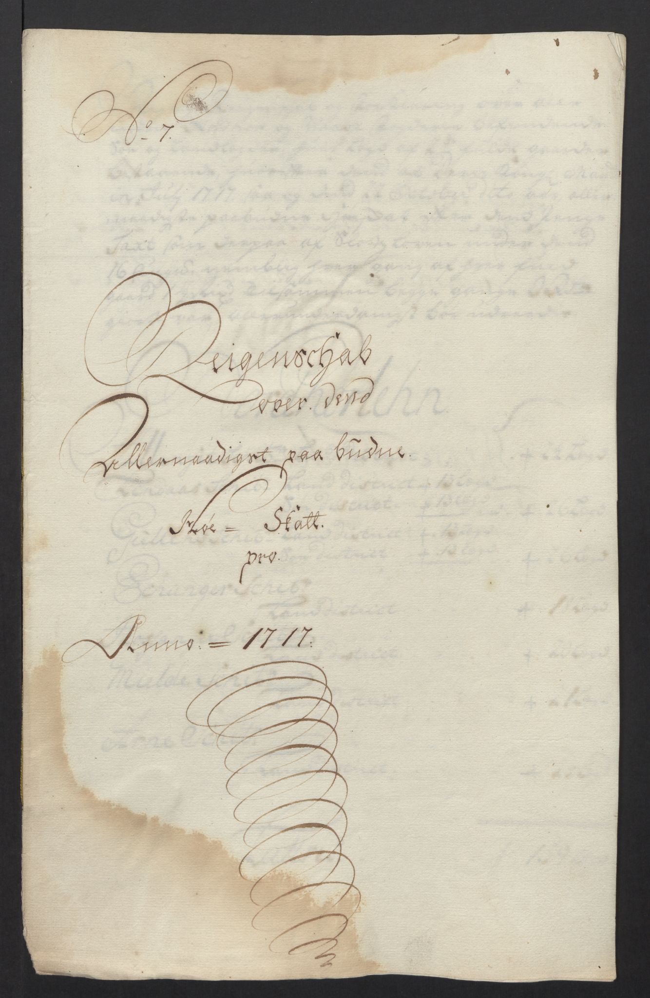 Rentekammeret inntil 1814, Reviderte regnskaper, Fogderegnskap, AV/RA-EA-4092/R51/L3201: Fogderegnskap Nordhordland og Voss, 1717, p. 44