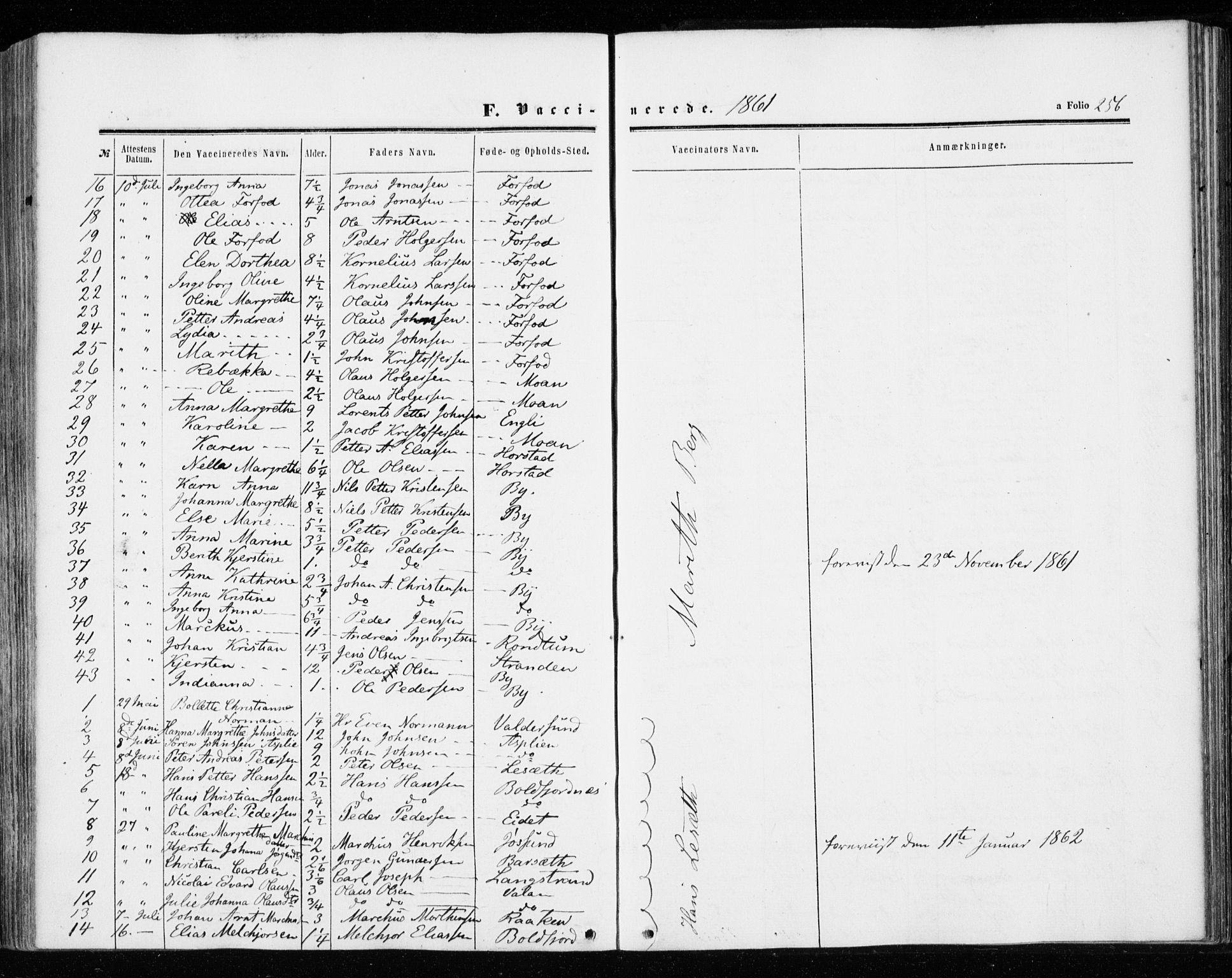 Ministerialprotokoller, klokkerbøker og fødselsregistre - Sør-Trøndelag, SAT/A-1456/655/L0678: Parish register (official) no. 655A07, 1861-1873, p. 256