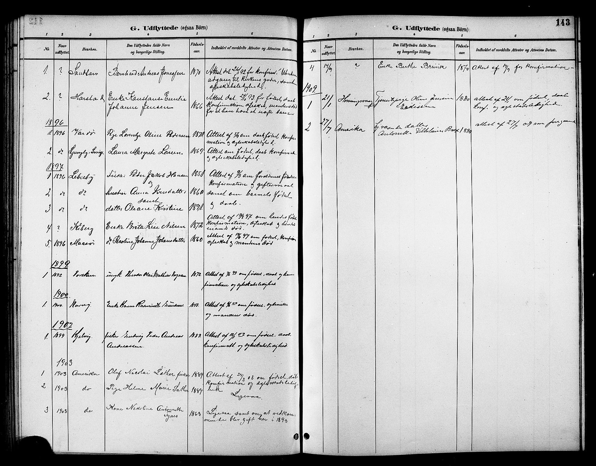 Tana sokneprestkontor, SATØ/S-1334/H/Hb/L0006klokker: Parish register (copy) no. 6, 1892-1909, p. 143