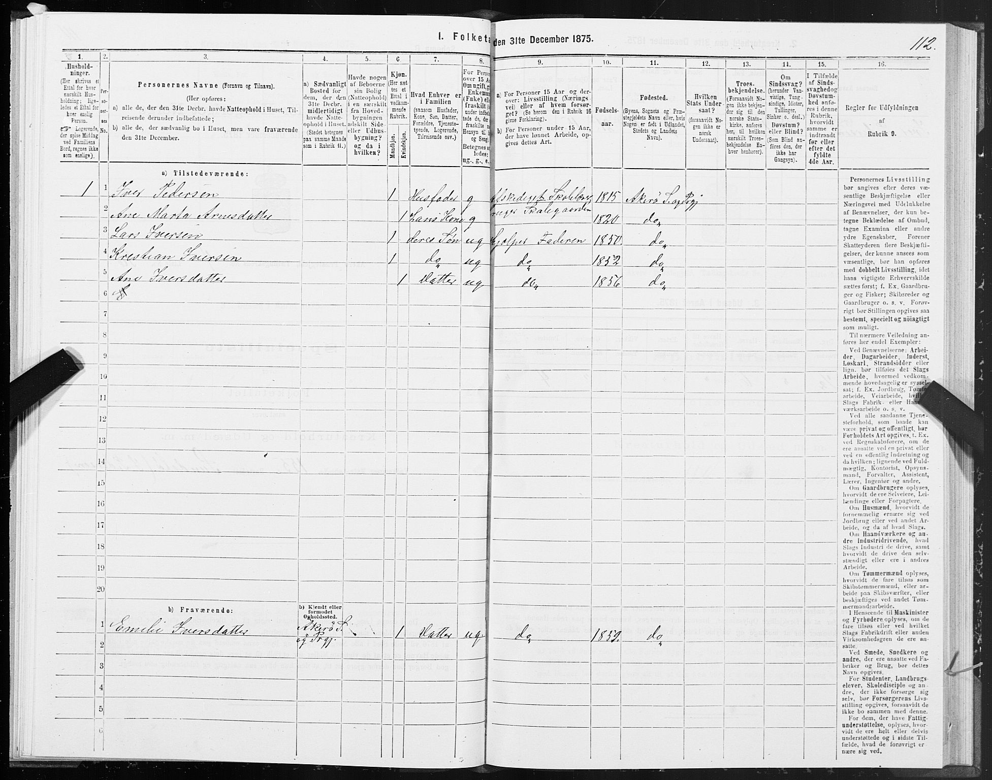 SAT, 1875 census for 1545P Aukra, 1875, p. 2112