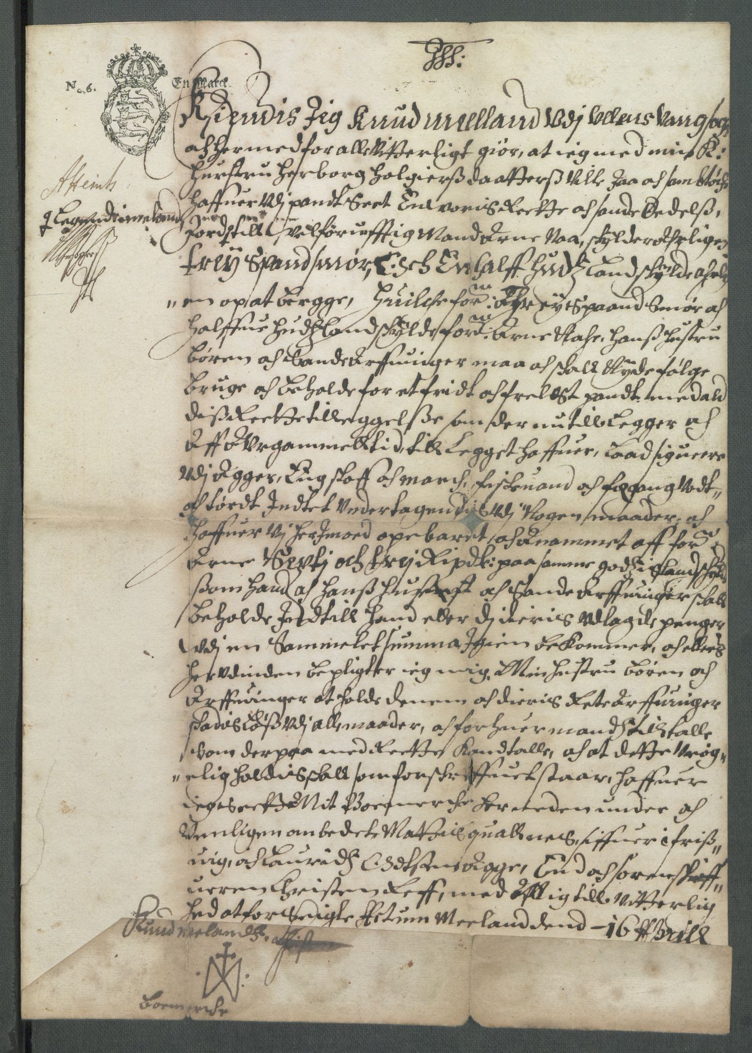 Riksarkivets diplomsamling, AV/RA-EA-5965/F02/L0170: Dokumenter, 1664-1666, p. 124