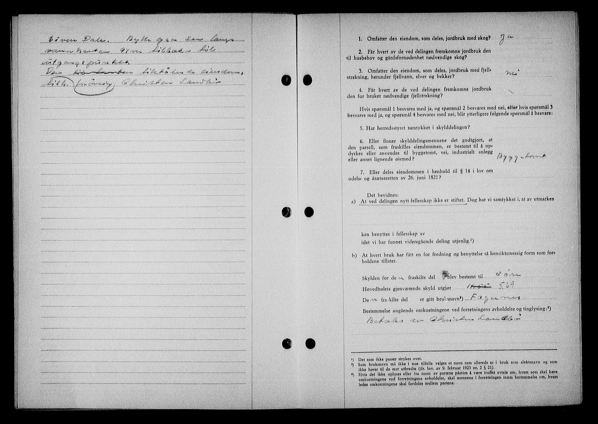 Nedenes sorenskriveri, AV/SAK-1221-0006/G/Gb/Gba/L0050: Mortgage book no. A-IV, 1942-1943, Diary no: : 545/1943