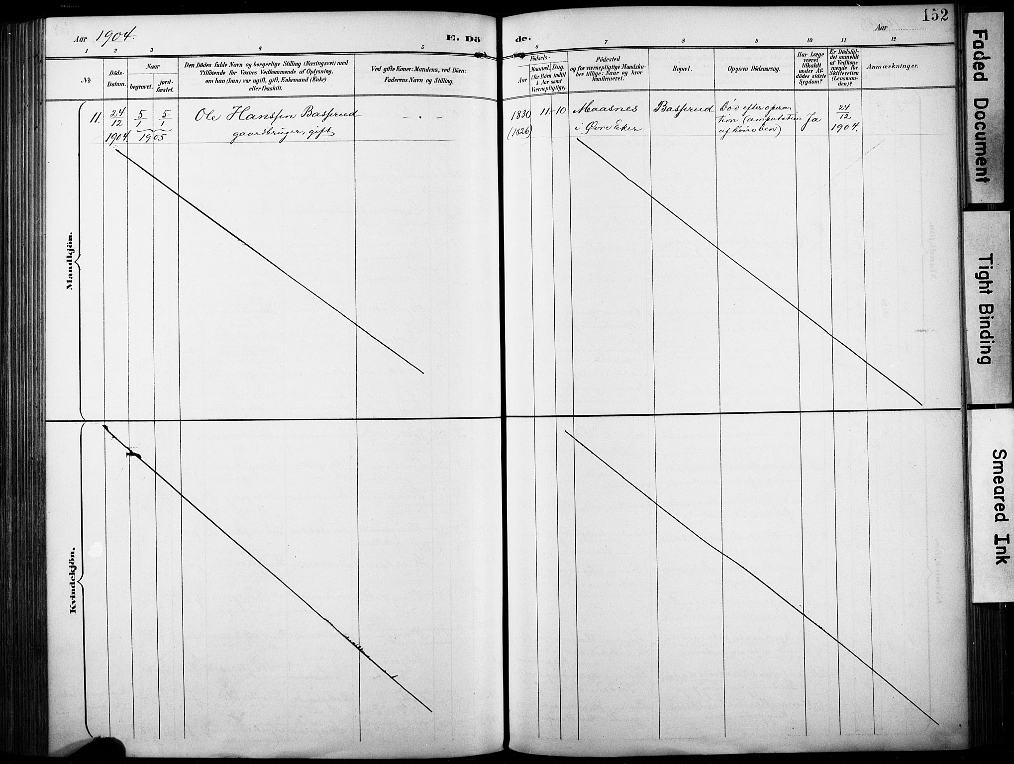 Fiskum kirkebøker, SAKO/A-15/F/Fa/L0003: Parish register (official) no. 3, 1890-1905, p. 152