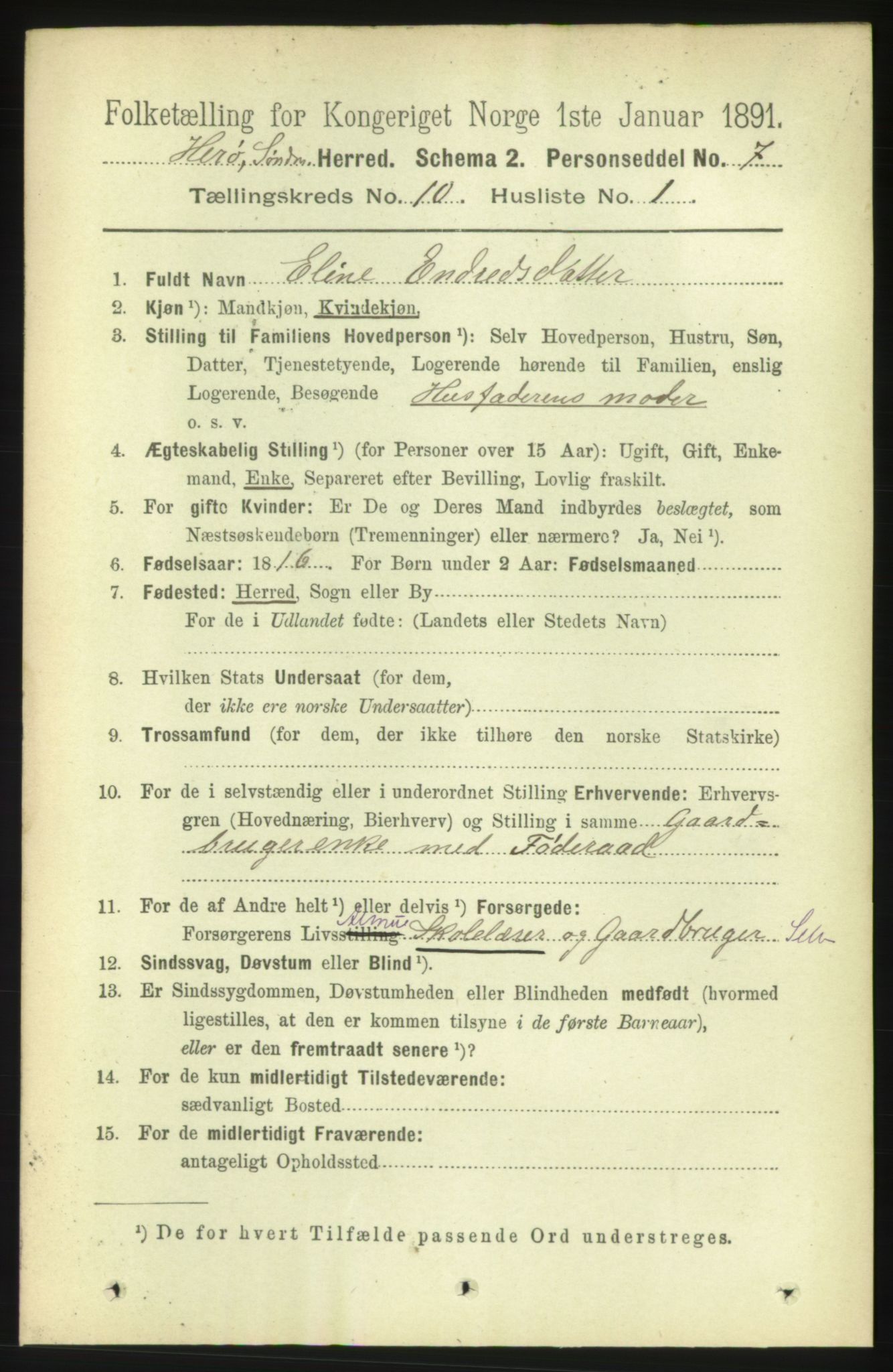 RA, 1891 census for 1515 Herøy, 1891, p. 3713