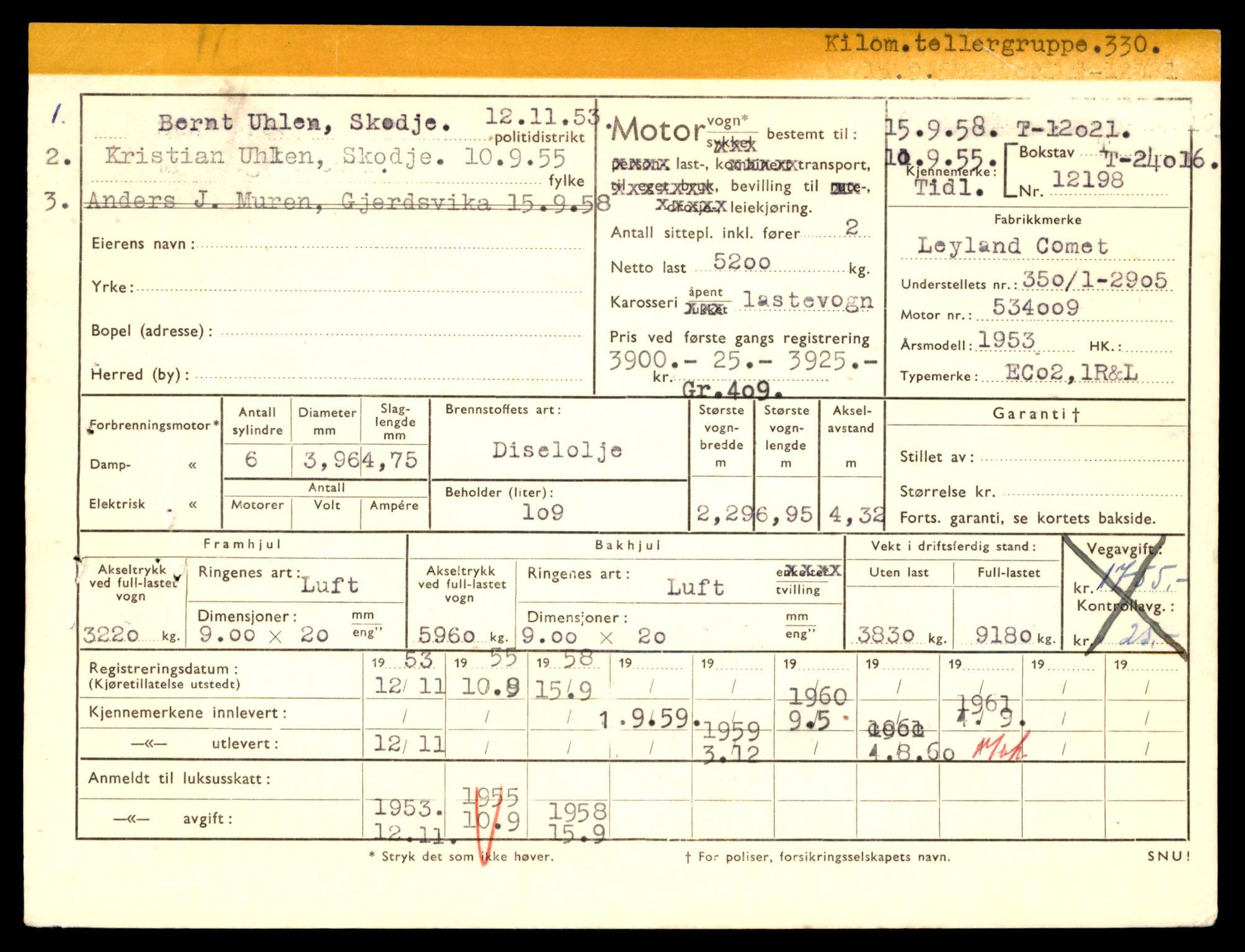 Møre og Romsdal vegkontor - Ålesund trafikkstasjon, AV/SAT-A-4099/F/Fe/L0032: Registreringskort for kjøretøy T 11997 - T 12149, 1927-1998, p. 819