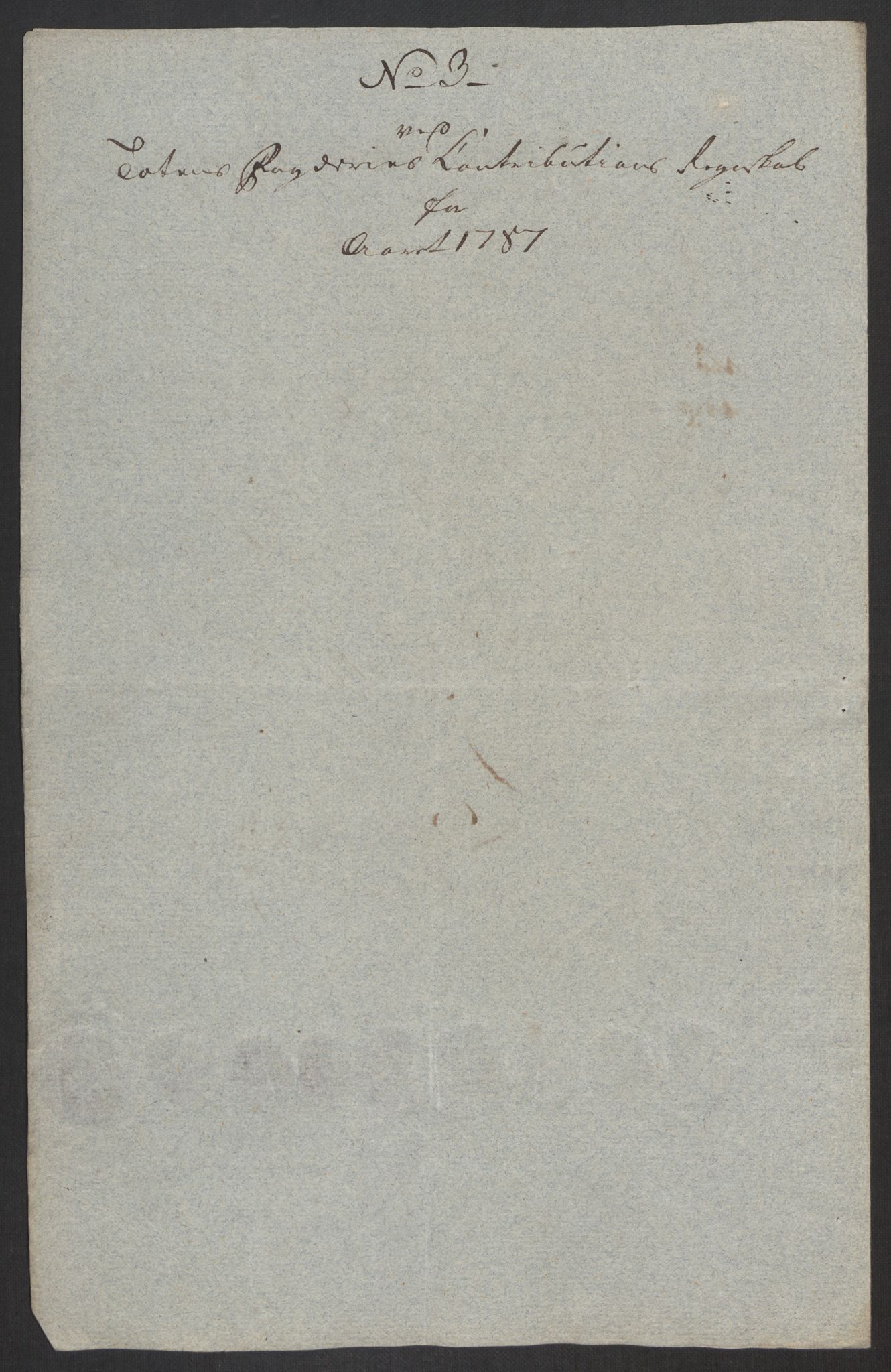 Rentekammeret inntil 1814, Reviderte regnskaper, Fogderegnskap, RA/EA-4092/R19/L1374: Fogderegnskap Toten, Hadeland og Vardal, 1787, p. 43