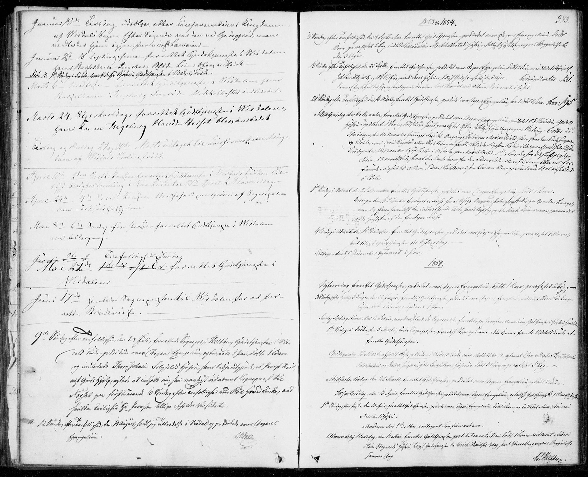 Ministerialprotokoller, klokkerbøker og fødselsregistre - Møre og Romsdal, SAT/A-1454/554/L0643: Parish register (official) no. 554A01, 1846-1879, p. 343