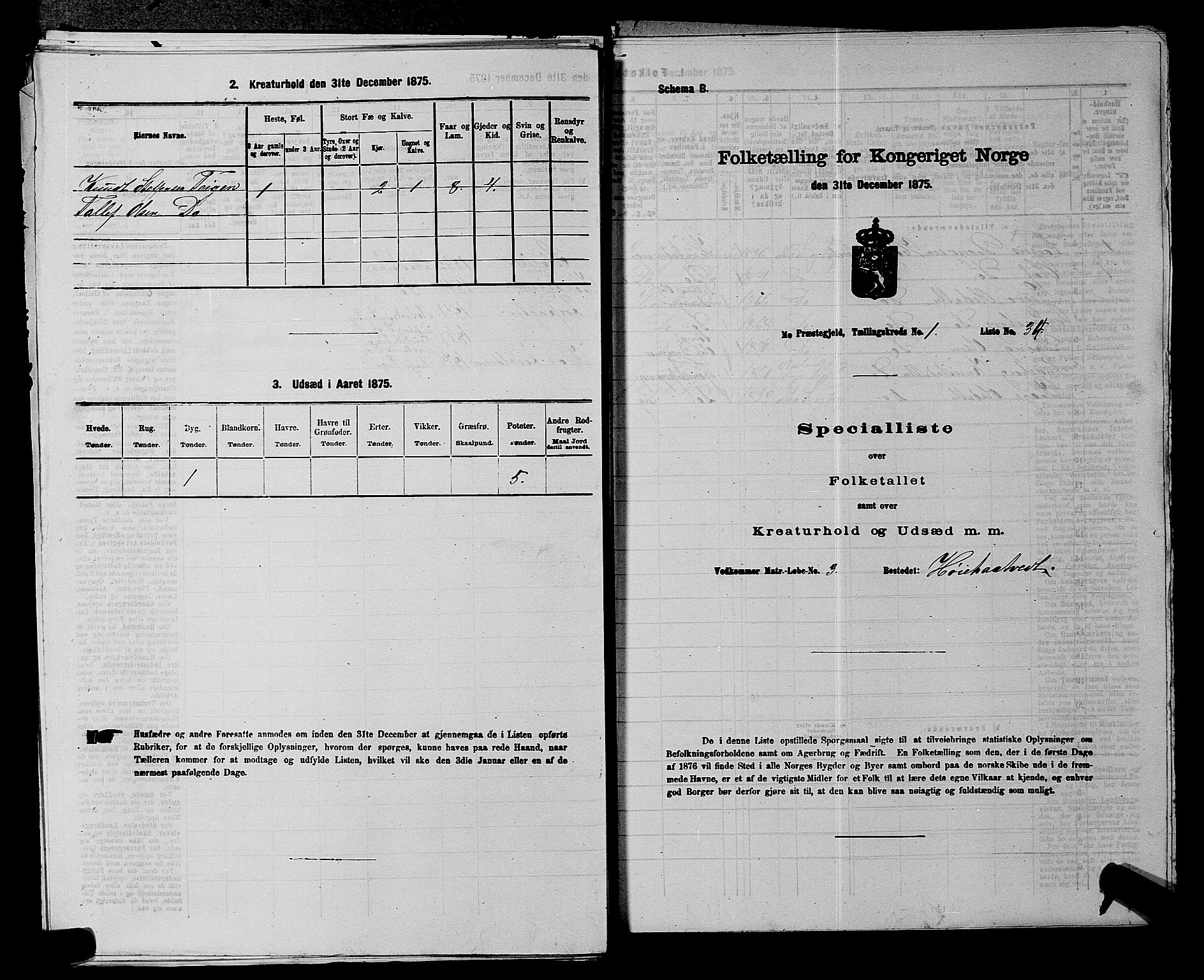 SAKO, 1875 census for 0832P Mo, 1875, p. 110