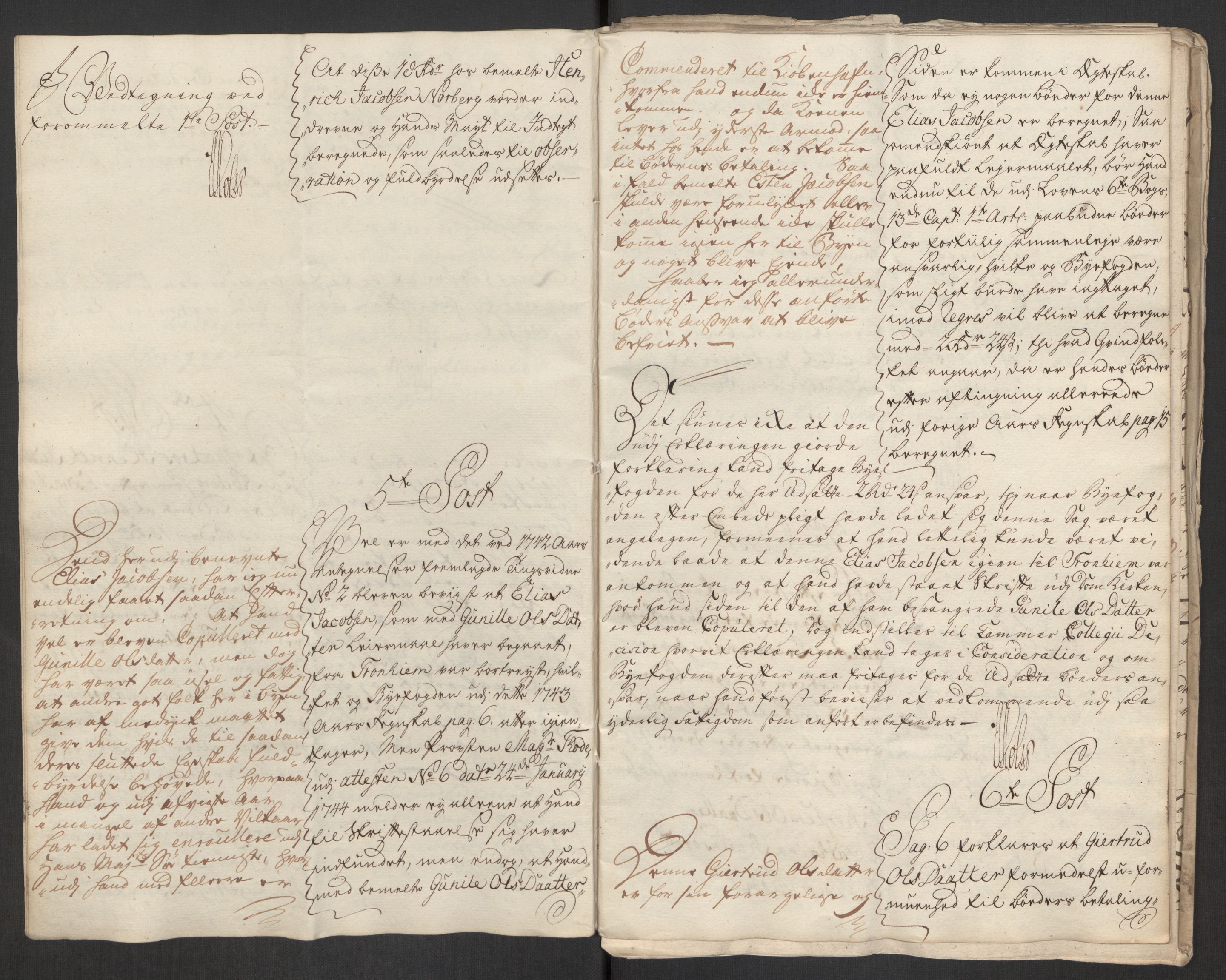 Rentekammeret inntil 1814, Reviderte regnskaper, Byregnskaper, RA/EA-4066/R/Rs/L0541: [S22] Sikt og sakefall, 1743-1746, p. 81