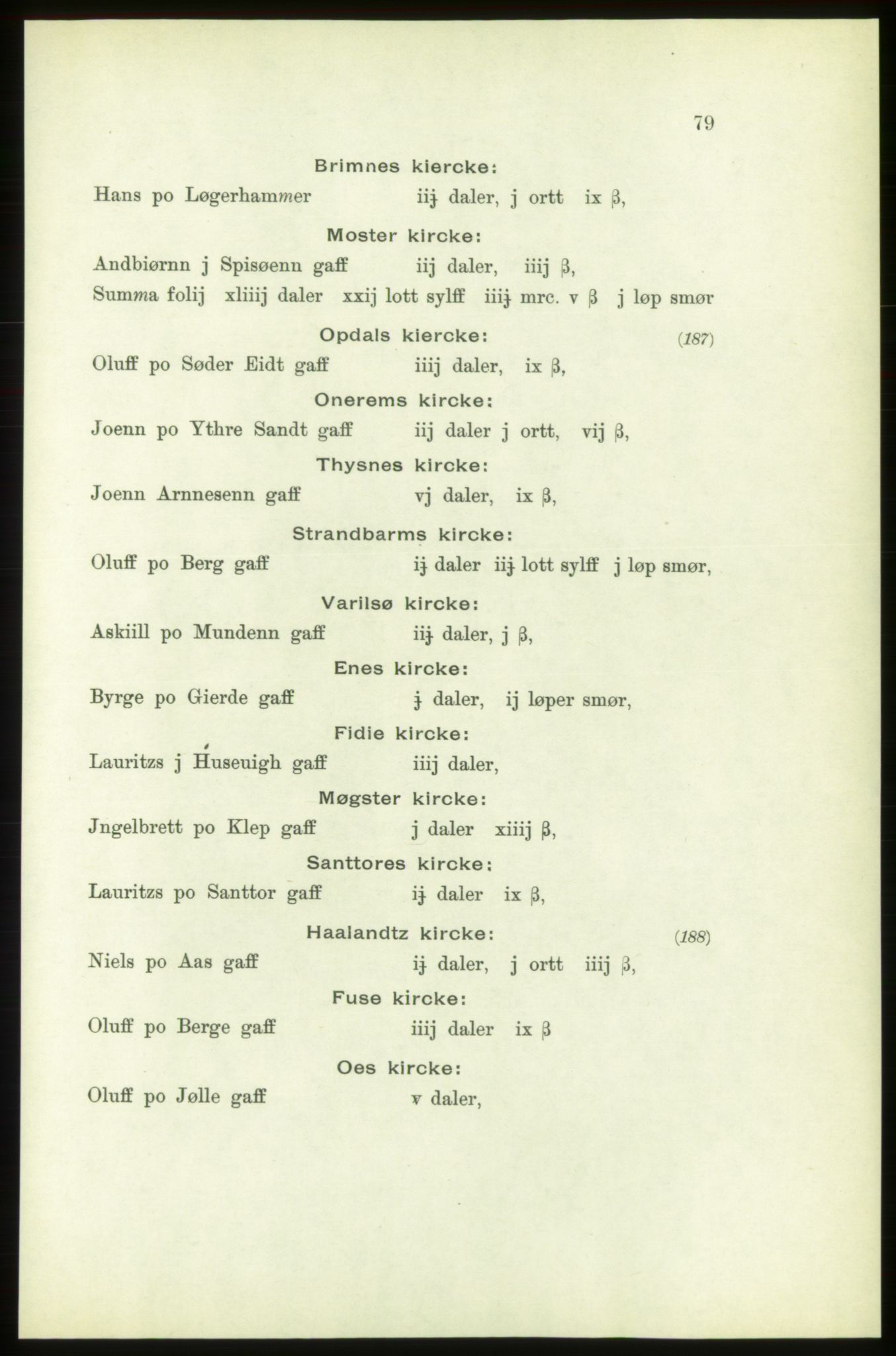 Publikasjoner utgitt av Arkivverket, PUBL/PUBL-001/C/0003: Bind 3: Skatten av Bergenhus len 1563, 1563, p. 79