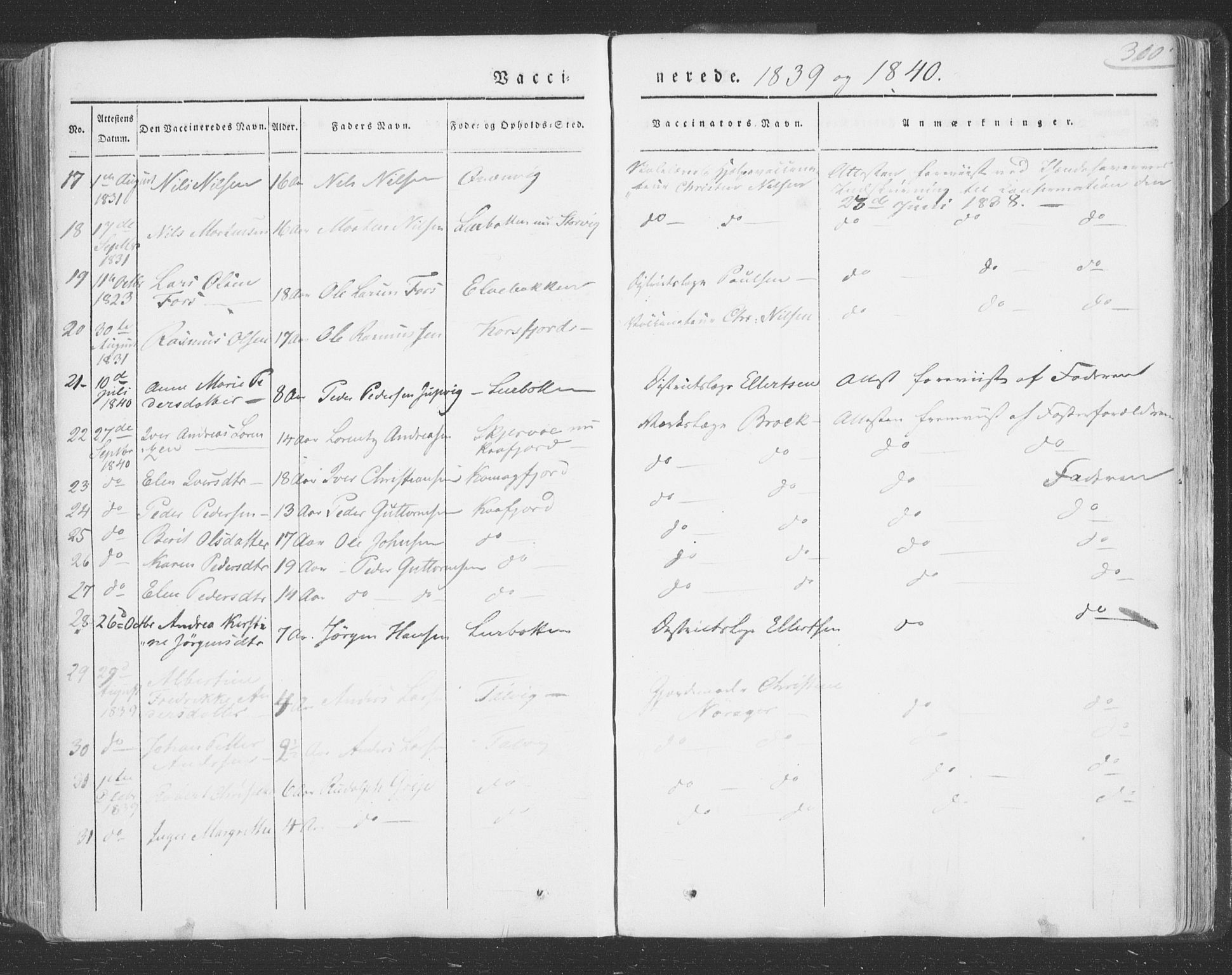 Talvik sokneprestkontor, SATØ/S-1337/H/Ha/L0009kirke: Parish register (official) no. 9, 1837-1852, p. 310