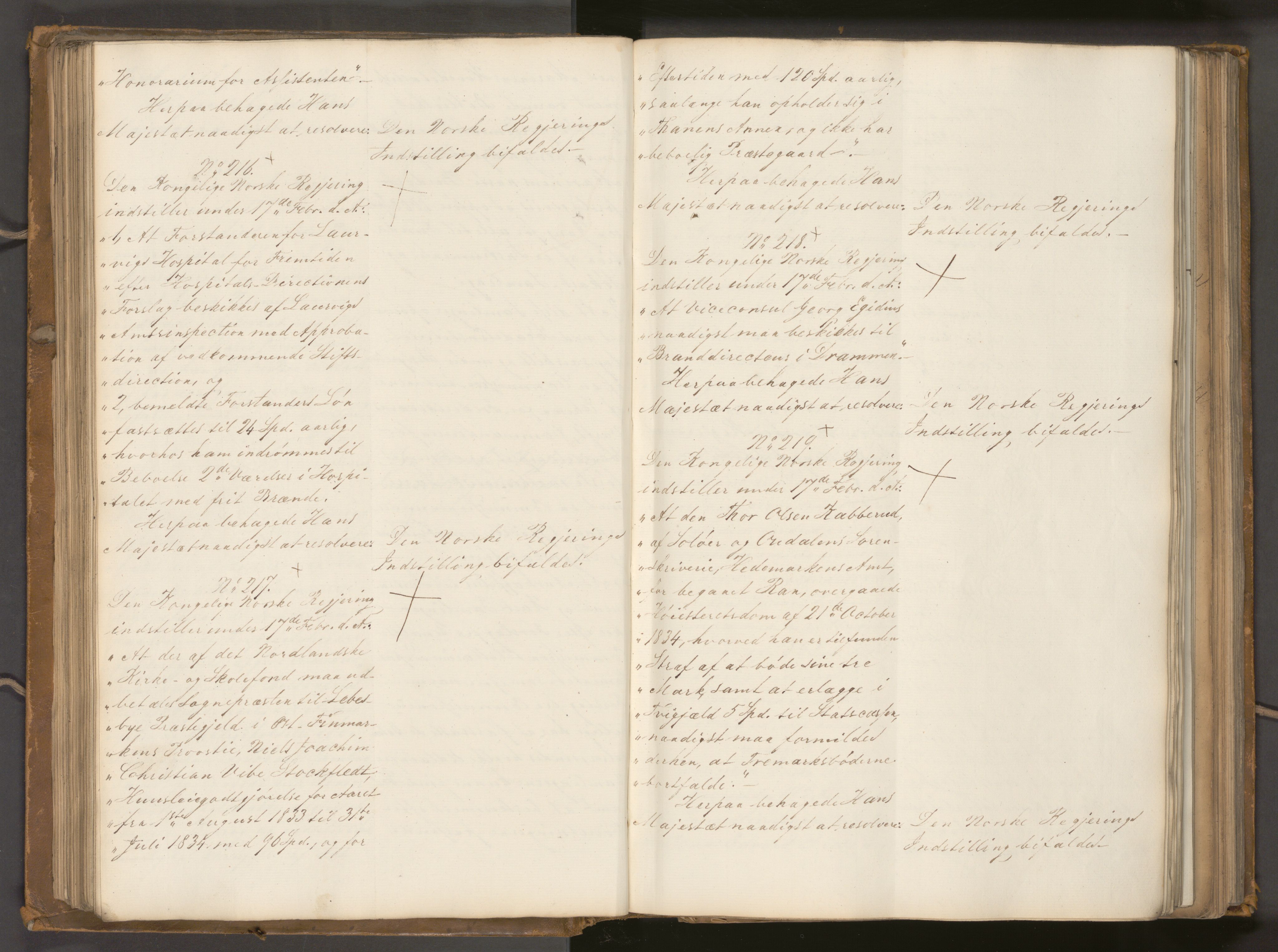 Statsrådssekretariatet, AV/RA-S-1001/A/Ab/L0040: Kgl. res. nr. 1-568, 1. halvår, 1835