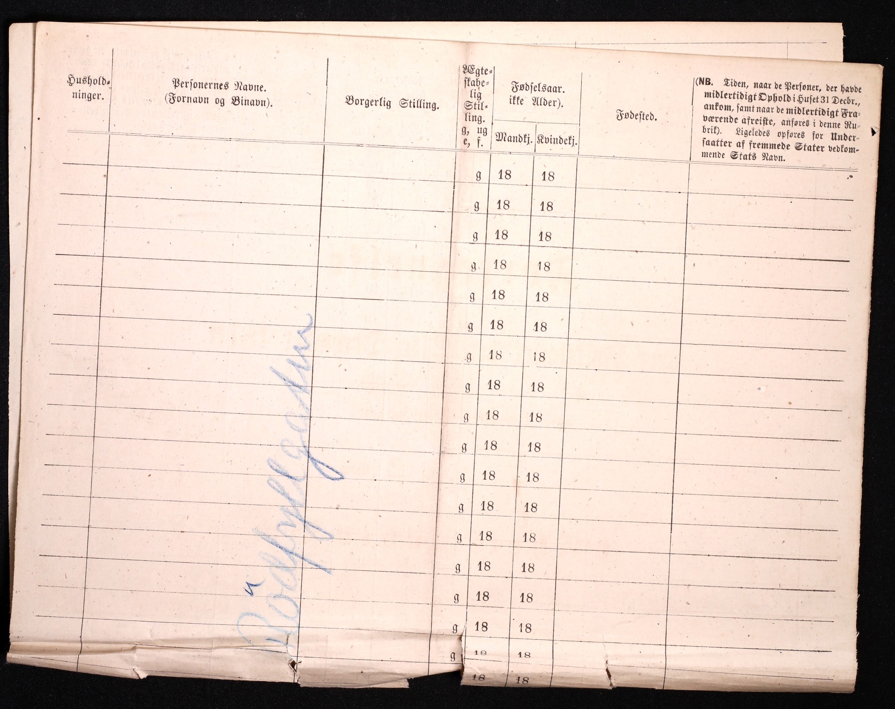 RA, 1870 census for 0301 Kristiania, 1870, p. 3016