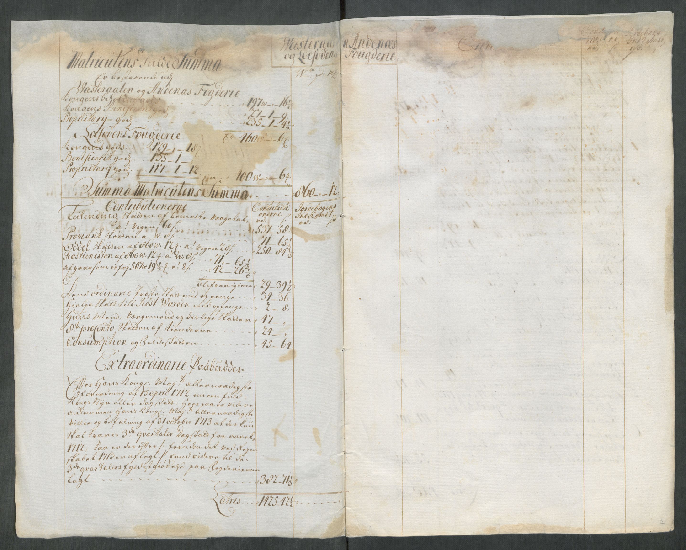 Rentekammeret inntil 1814, Reviderte regnskaper, Fogderegnskap, AV/RA-EA-4092/R67/L4680: Fogderegnskap Vesterålen, Andenes og Lofoten, 1714, p. 16