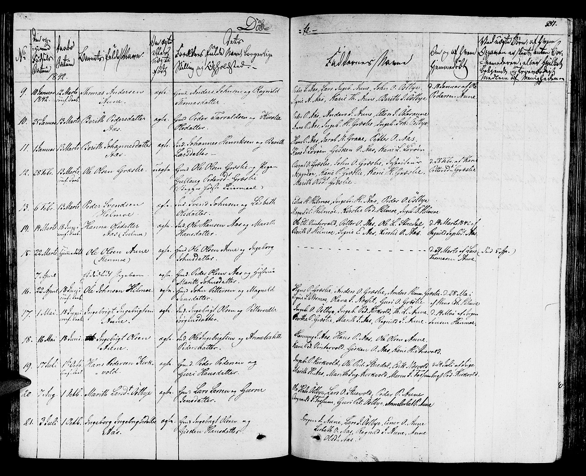 Ministerialprotokoller, klokkerbøker og fødselsregistre - Sør-Trøndelag, SAT/A-1456/695/L1144: Parish register (official) no. 695A05 /2, 1824-1842, p. 237