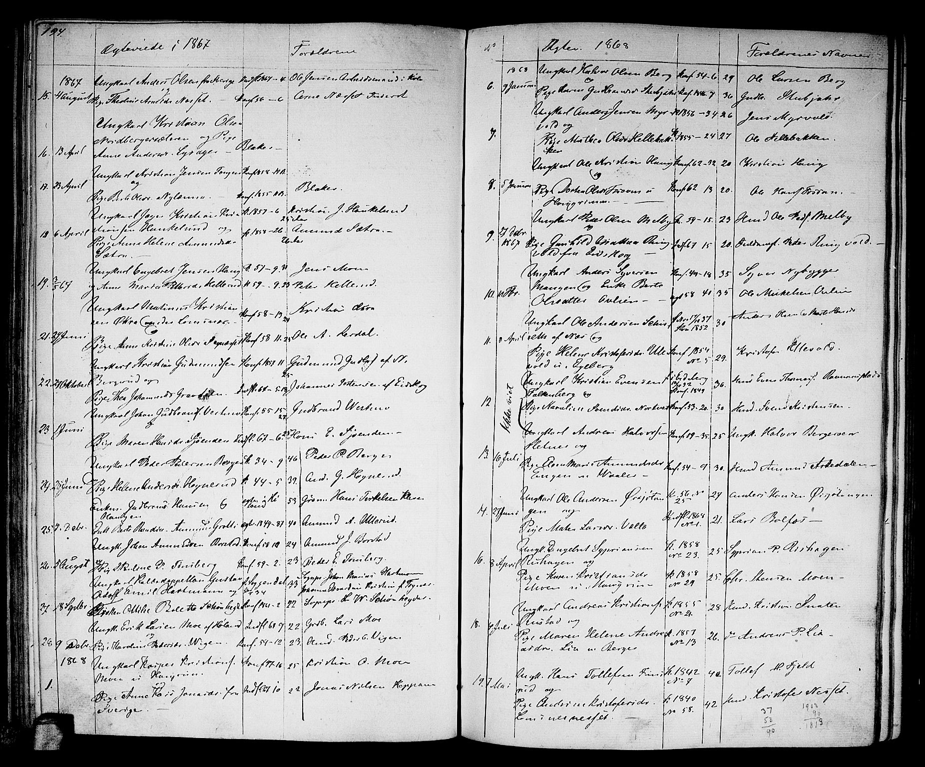 Aurskog prestekontor Kirkebøker, SAO/A-10304a/G/Ga/L0003: Parish register (copy) no. I 3, 1858-1883, p. 194