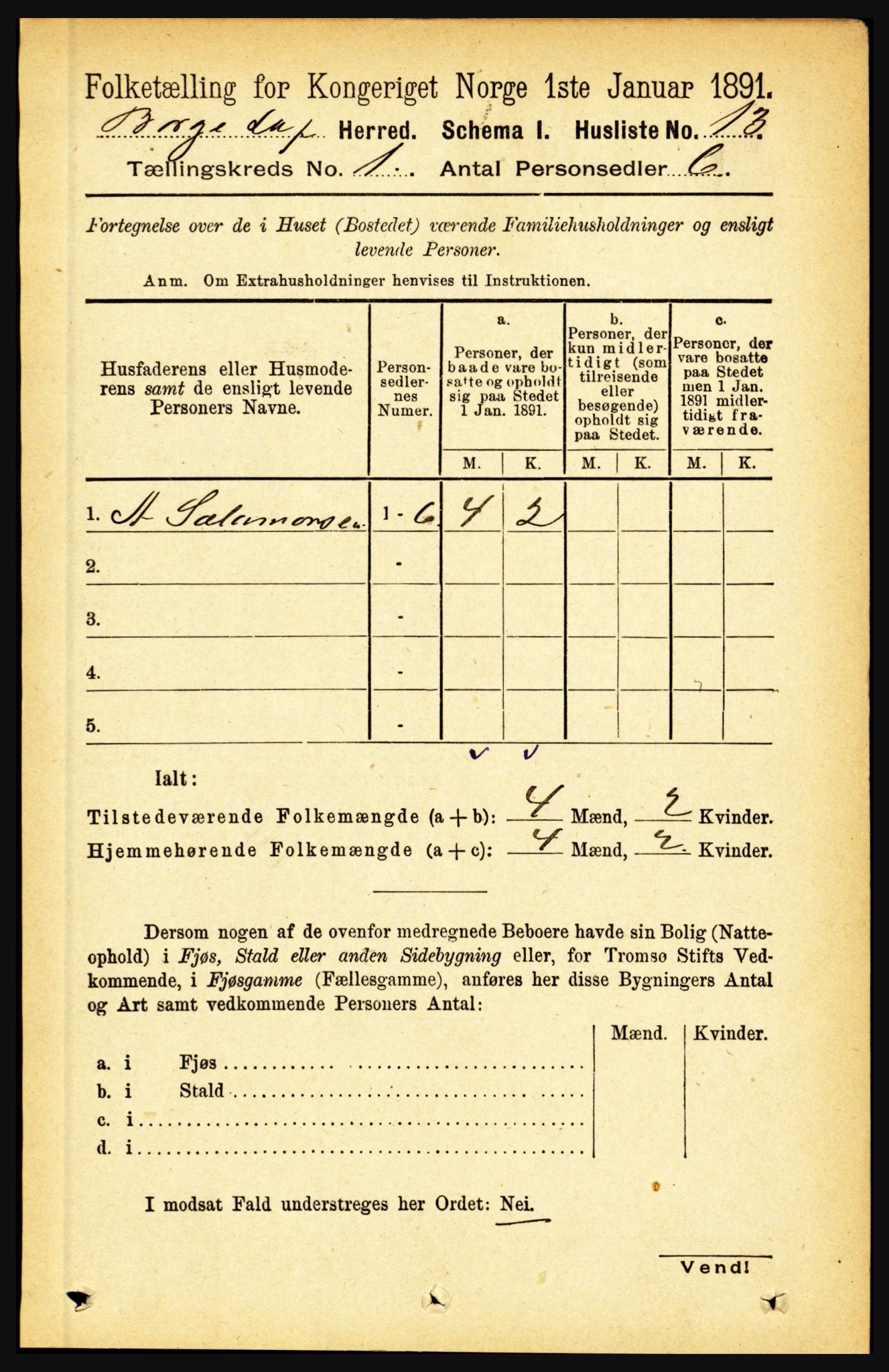 RA, 1891 census for 1862 Borge, 1891, p. 38