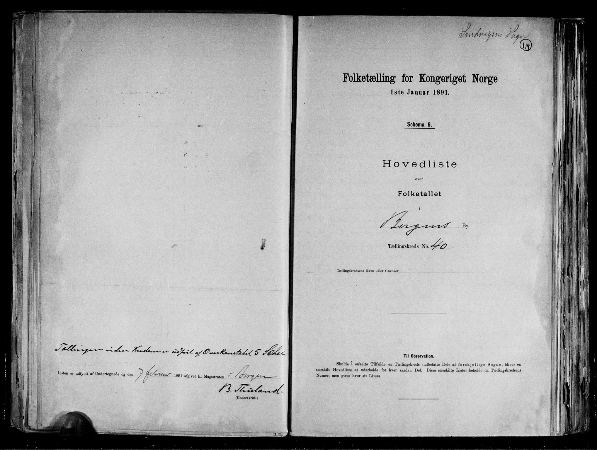 RA, 1891 Census for 1301 Bergen, 1891, p. 116