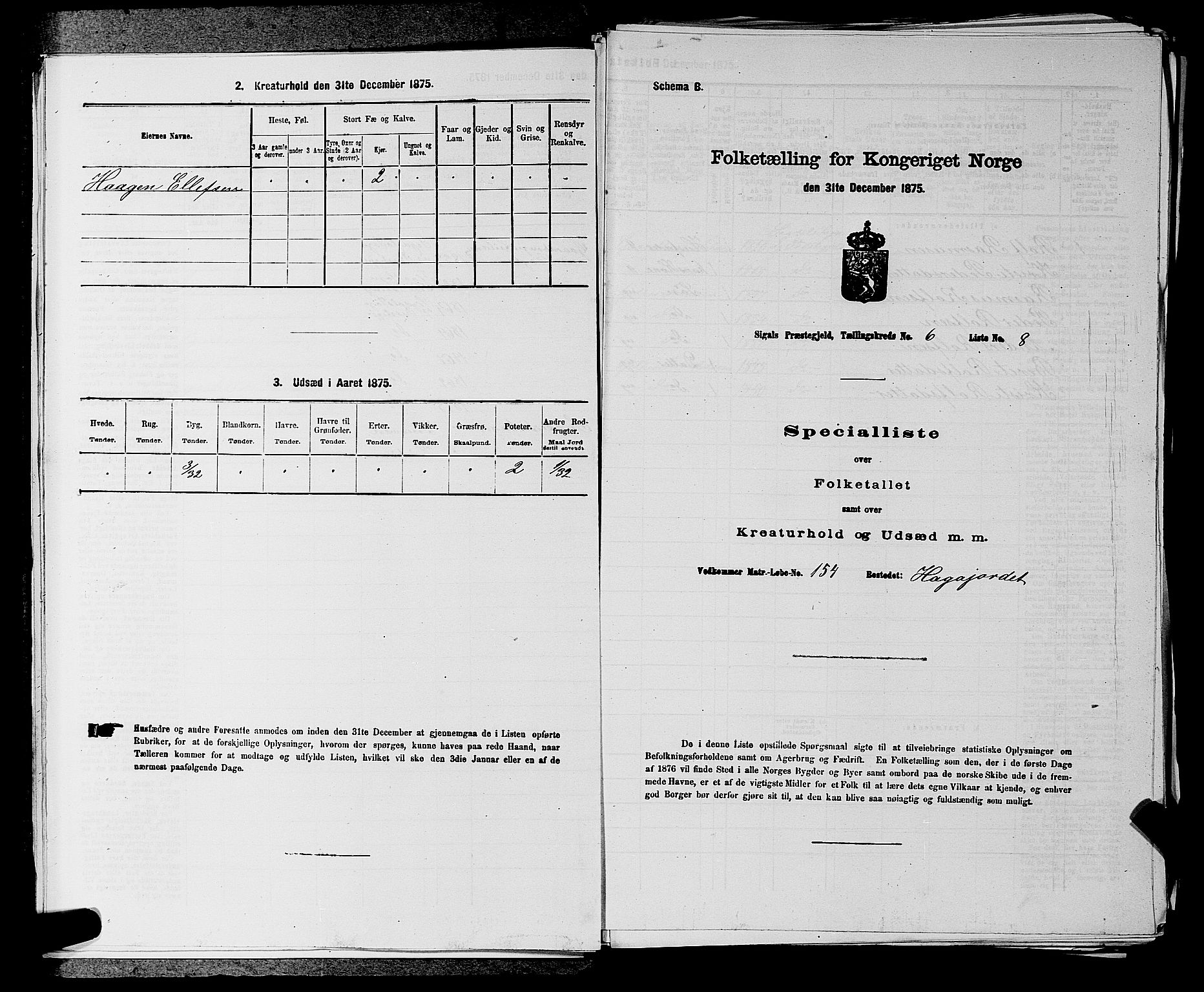 SAKO, 1875 census for 0621P Sigdal, 1875, p. 865