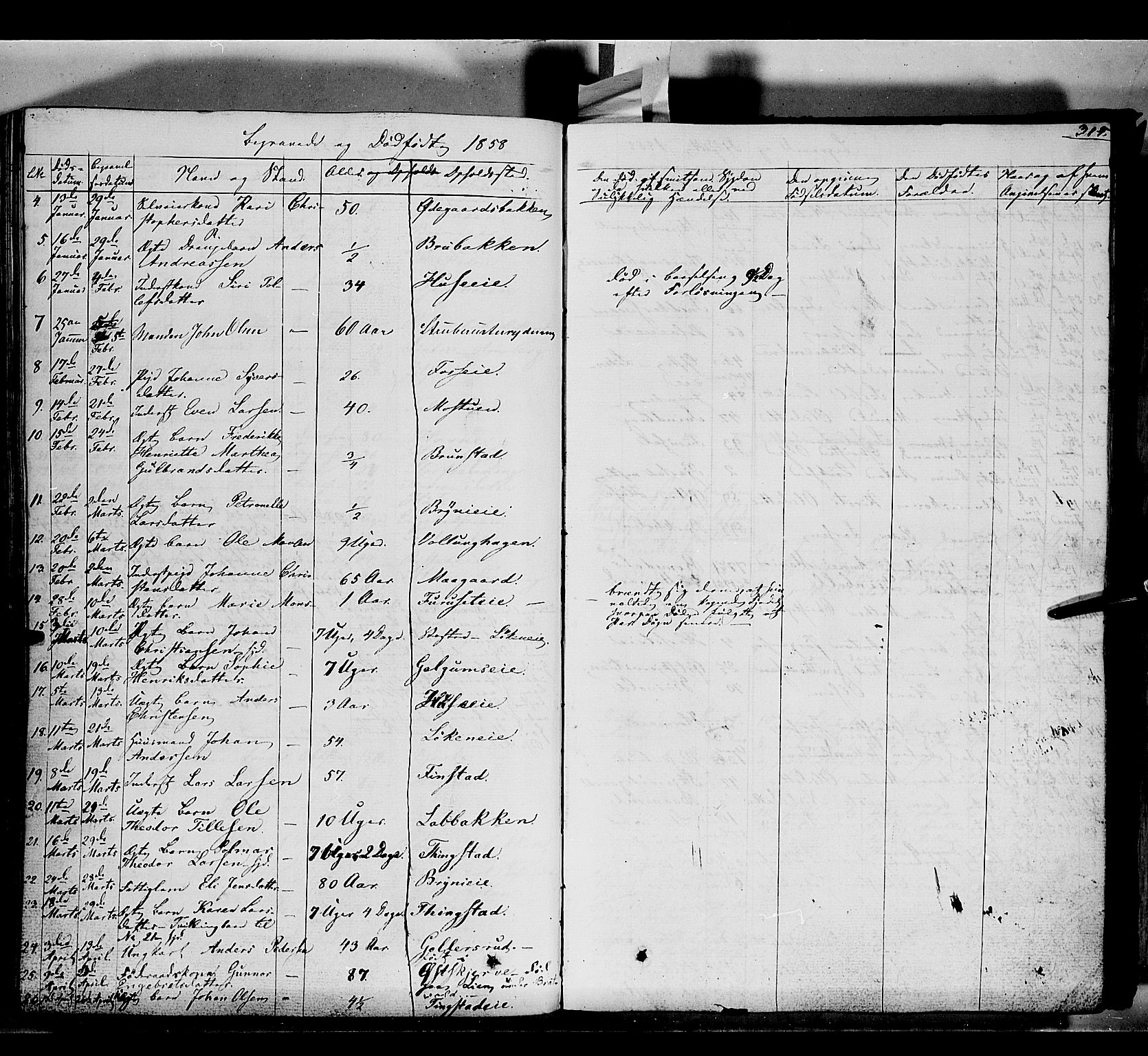 Romedal prestekontor, SAH/PREST-004/K/L0004: Parish register (official) no. 4, 1847-1861, p. 314