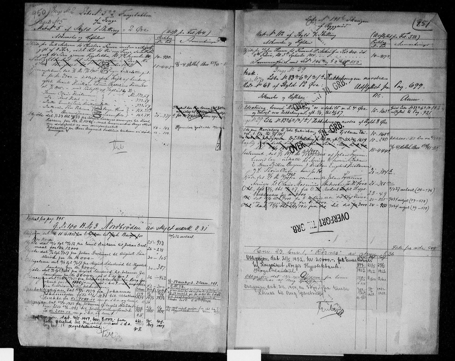 Idd og Marker sorenskriveri, AV/SAO-A-10283/G/Ga/Gac/L0004b: Mortgage register no. II 4b, 1848-1953, p. 950-951