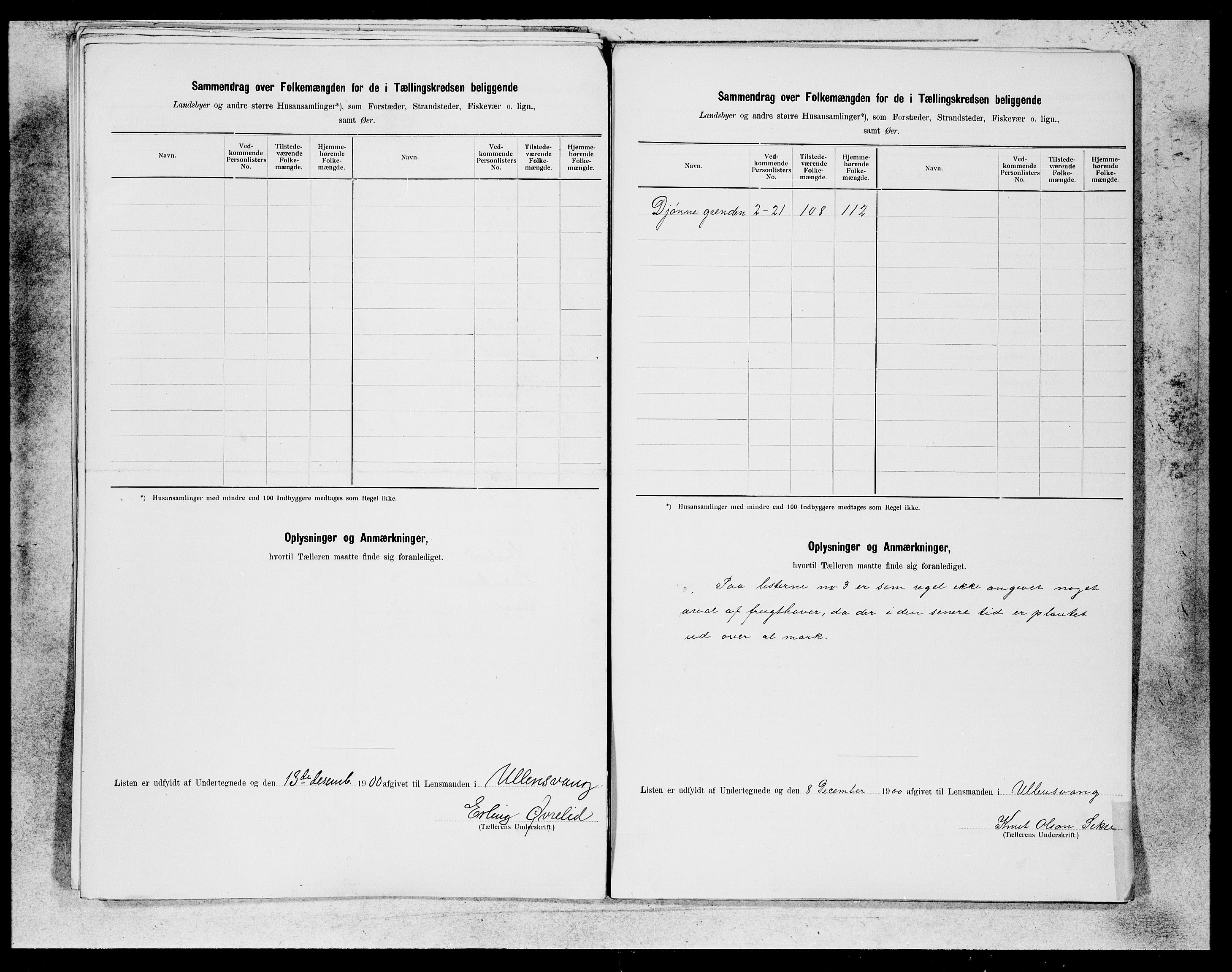 SAB, 1900 census for Ullensvang, 1900, p. 23