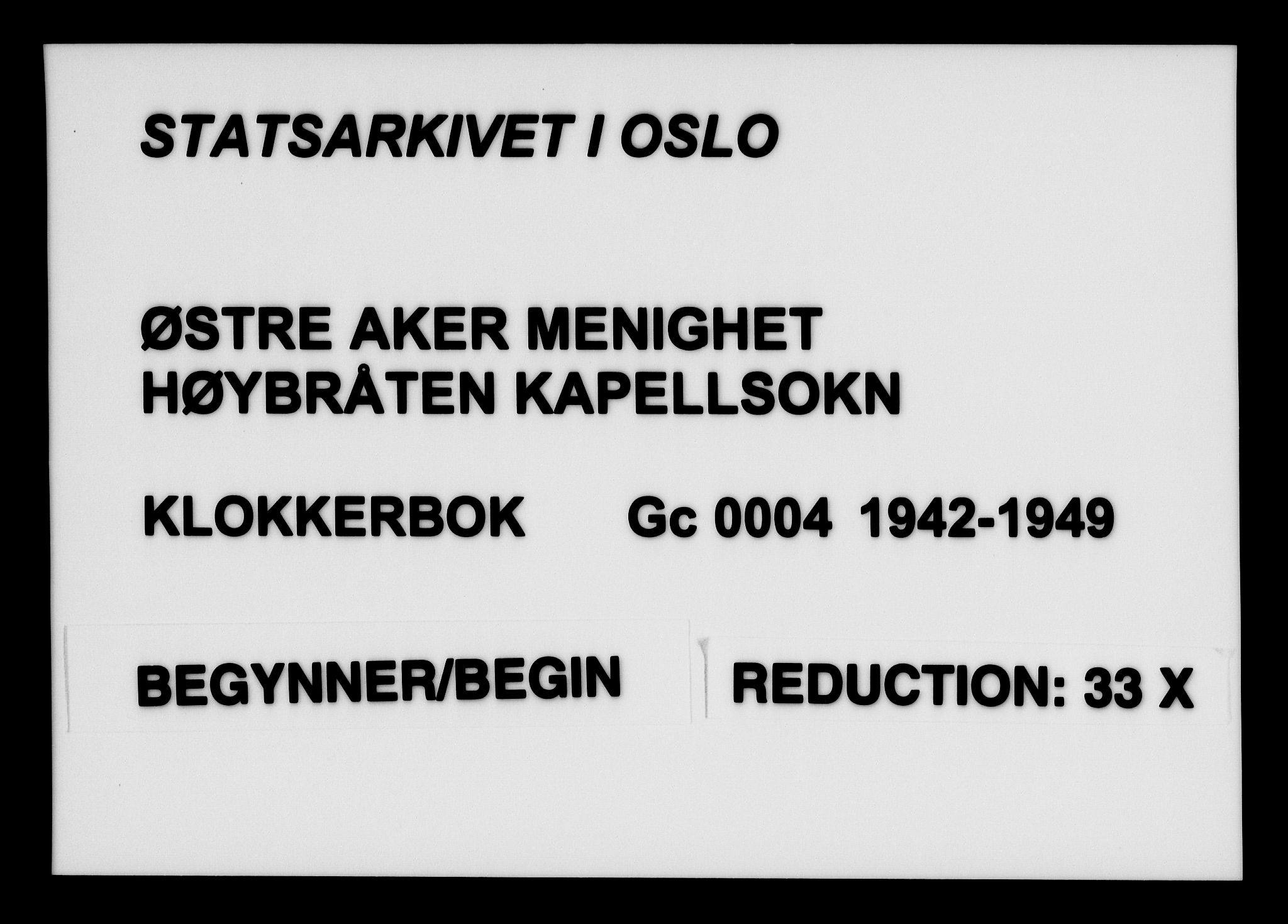 Østre Aker prestekontor Kirkebøker, SAO/A-10840/G/Gc/L0004: Parish register (copy) no. III 4, 1942-1949