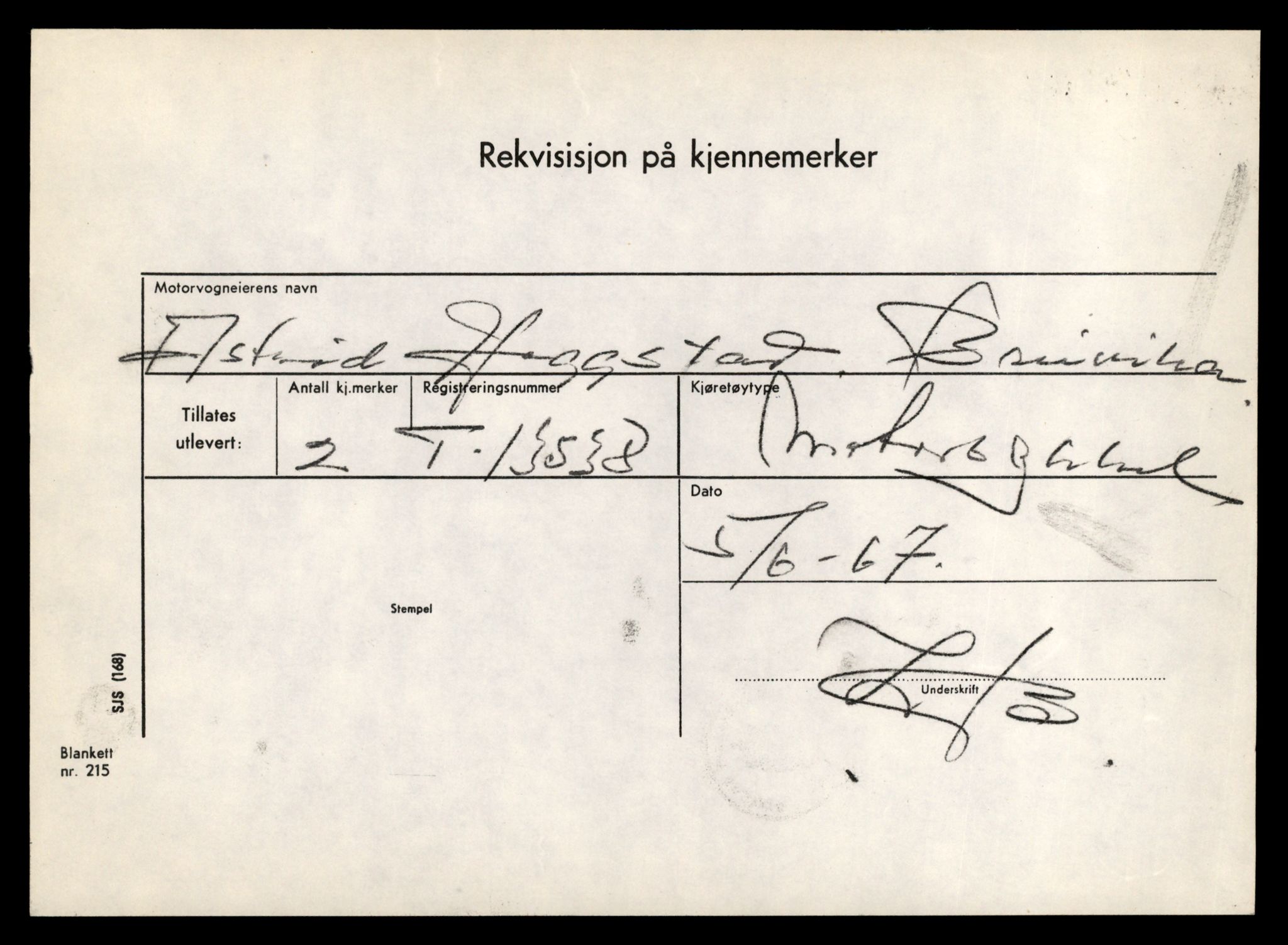 Møre og Romsdal vegkontor - Ålesund trafikkstasjon, AV/SAT-A-4099/F/Fe/L0040: Registreringskort for kjøretøy T 13531 - T 13709, 1927-1998, p. 144