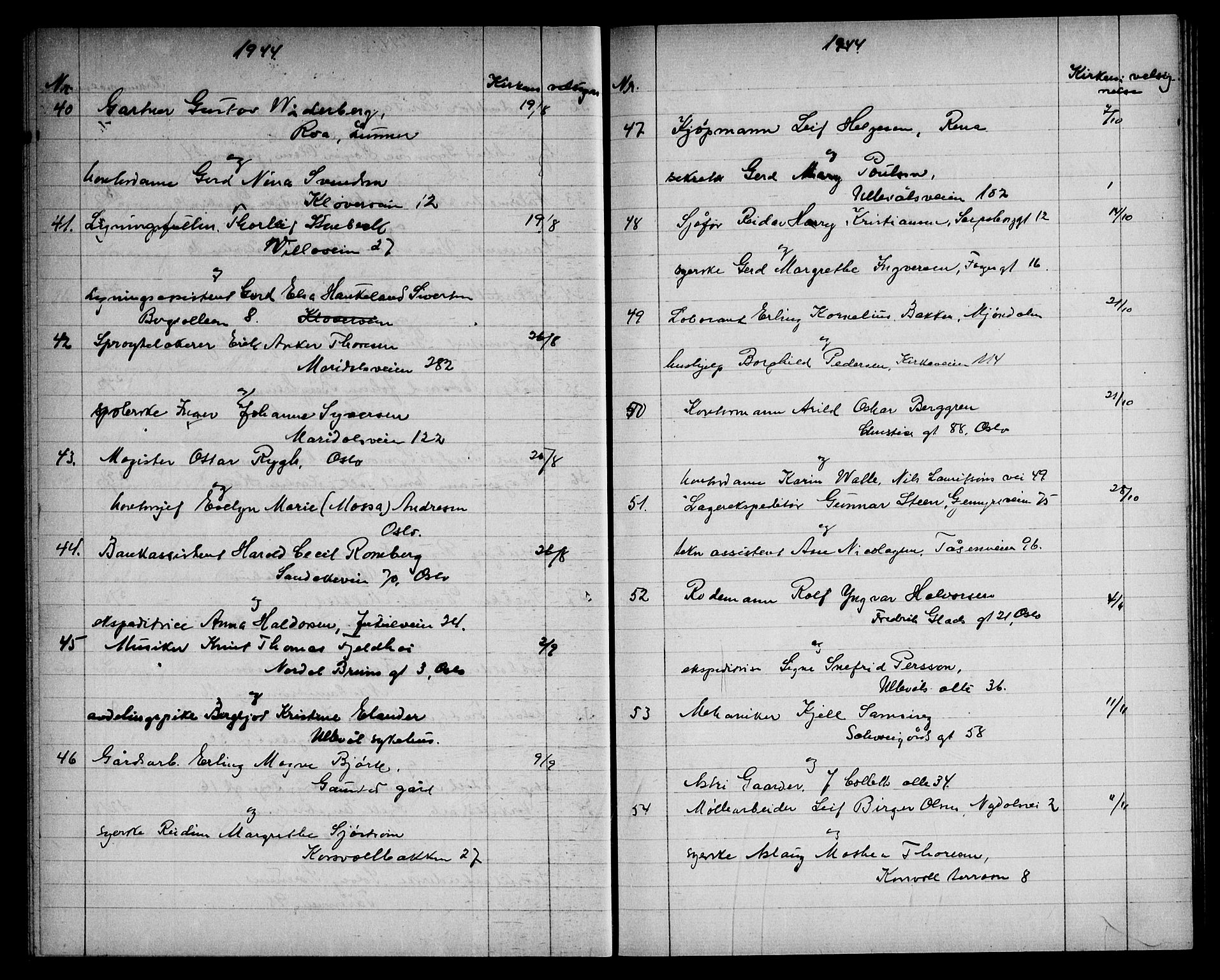 Vestre Aker prestekontor Kirkebøker, AV/SAO-A-10025/G/Ga/L0009: Parish register (copy) no. I 9, 1924-1950