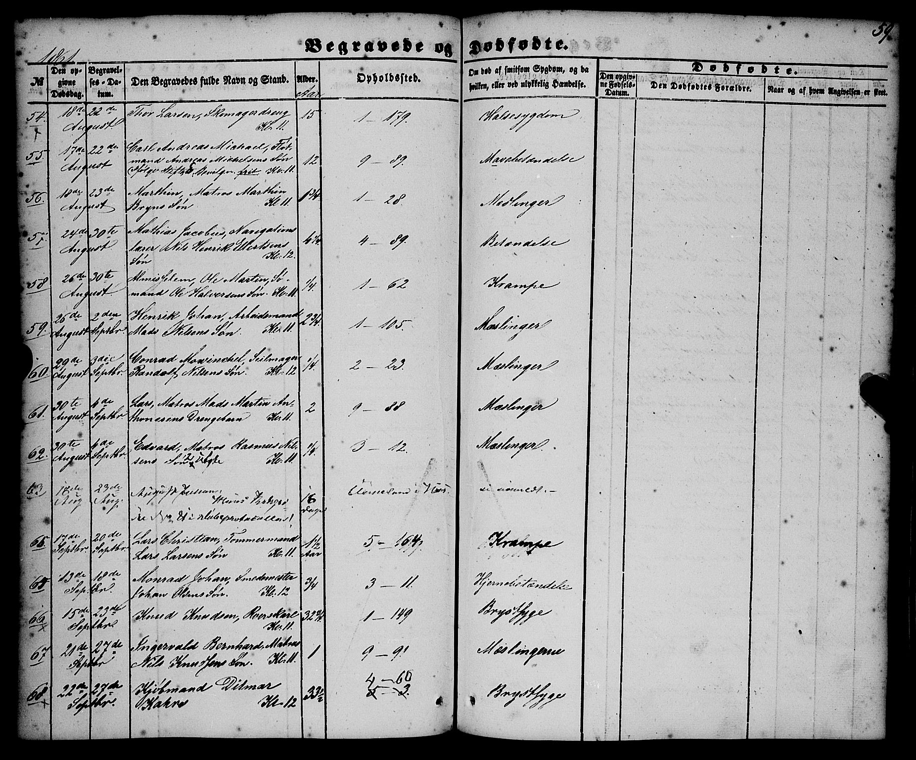 Nykirken Sokneprestembete, AV/SAB-A-77101/H/Haa/L0042: Parish register (official) no. E 2, 1850-1868, p. 59