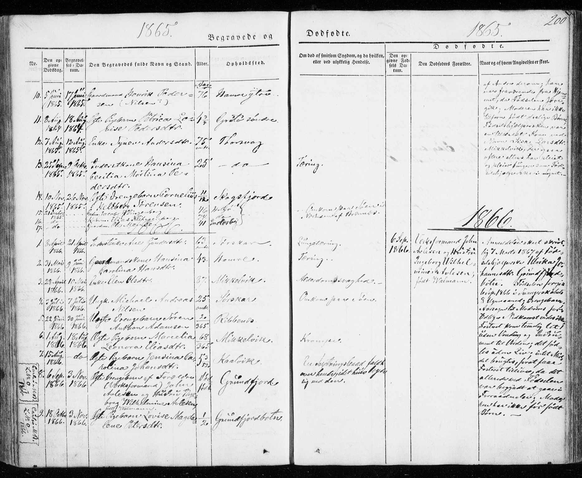 Karlsøy sokneprestembete, SATØ/S-1299/H/Ha/Haa/L0009kirke: Parish register (official) no. 9, 1838-1867, p. 200