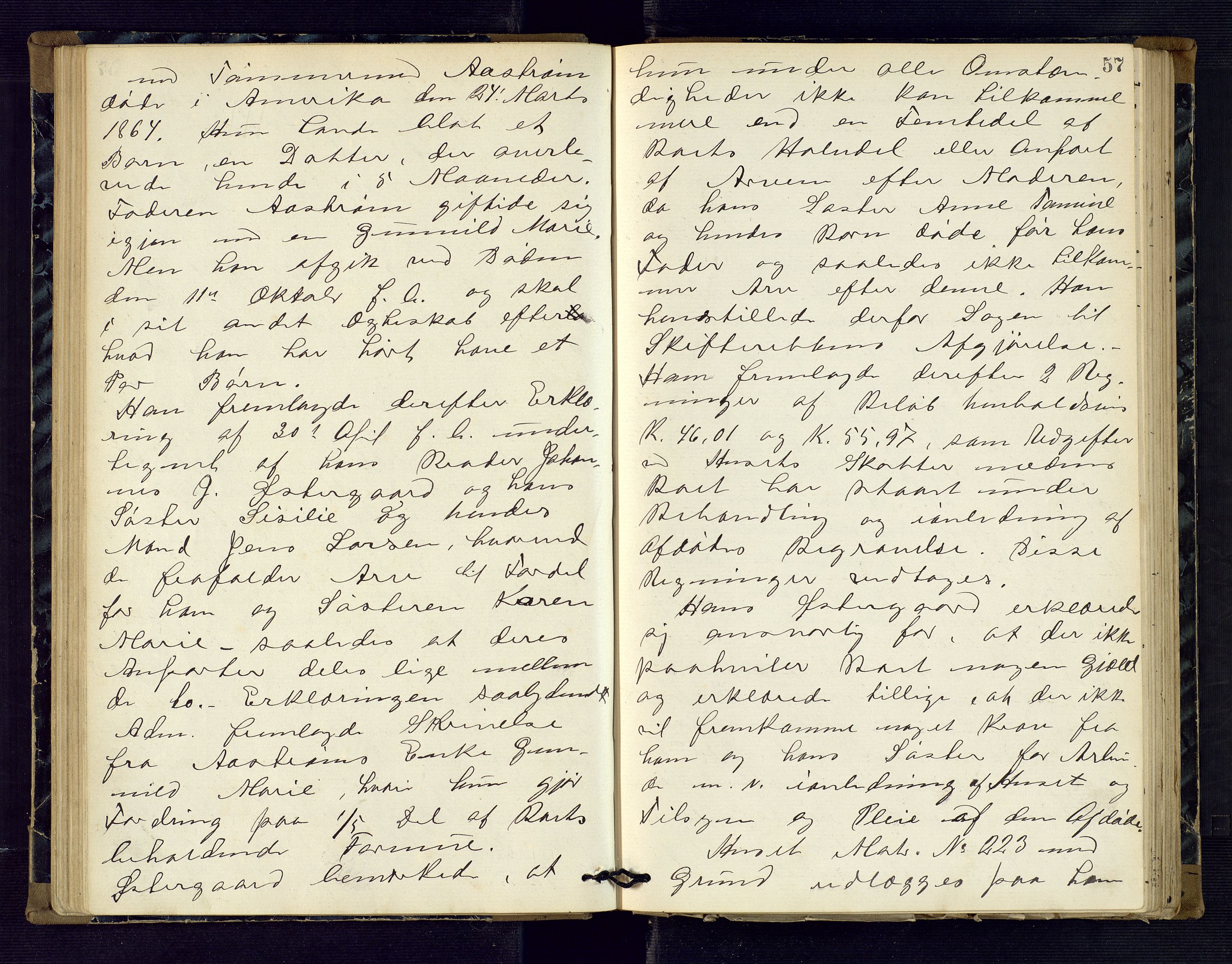 Risør byfogd, AV/SAK-1222-0005/H/Hc/L0004: Skifteprotokoll nr. 3B, 1882-1886, p. 57