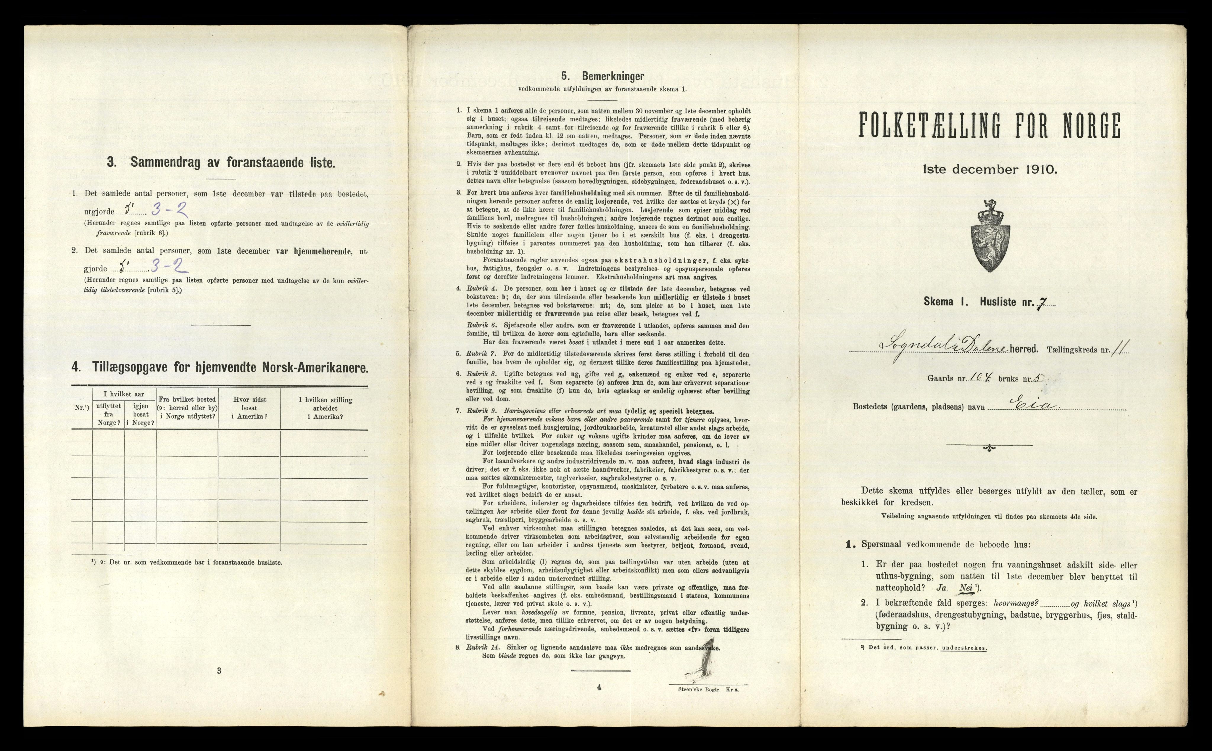 RA, 1910 census for Sokndal, 1910, p. 972