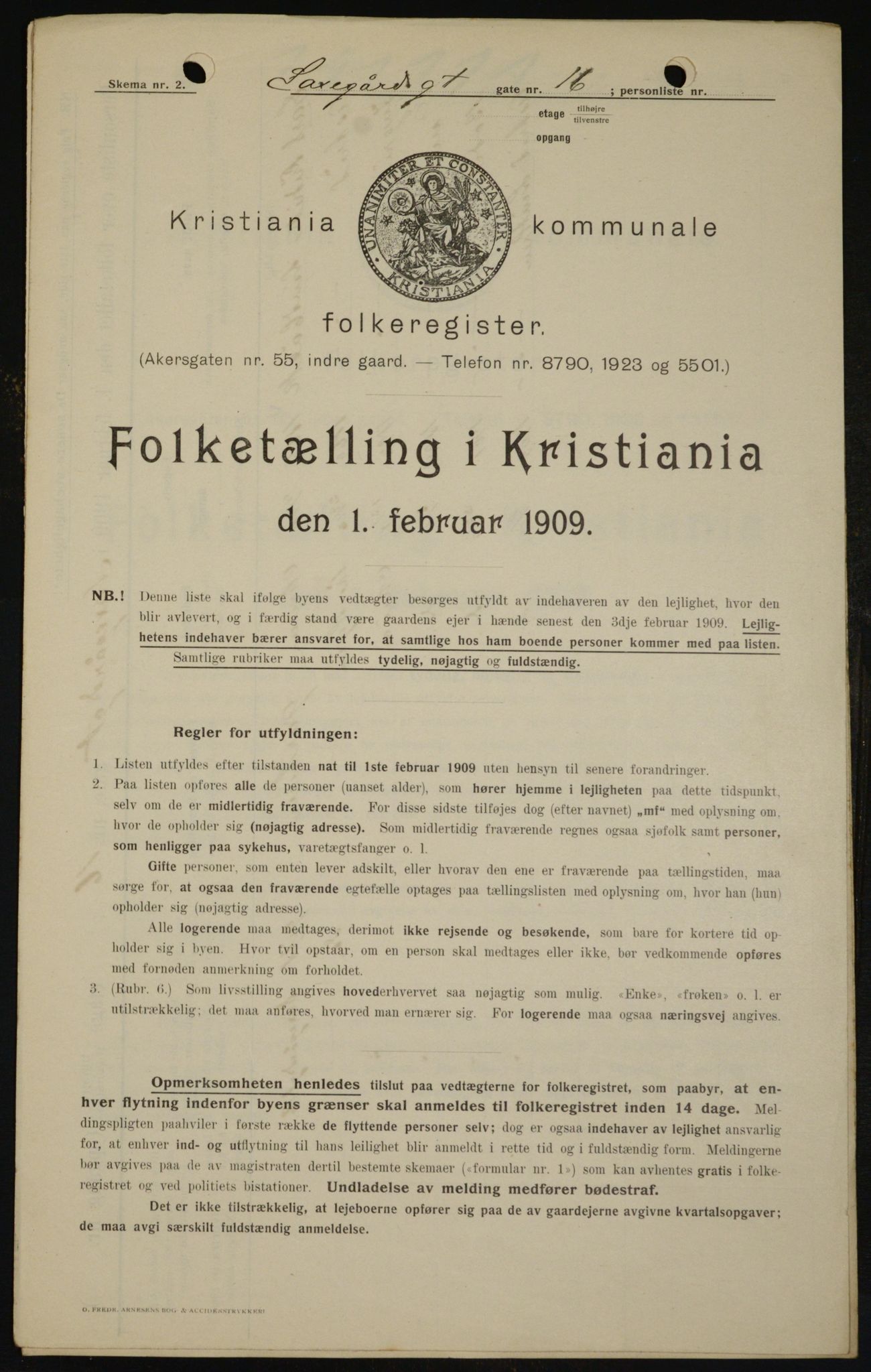 OBA, Municipal Census 1909 for Kristiania, 1909, p. 81230